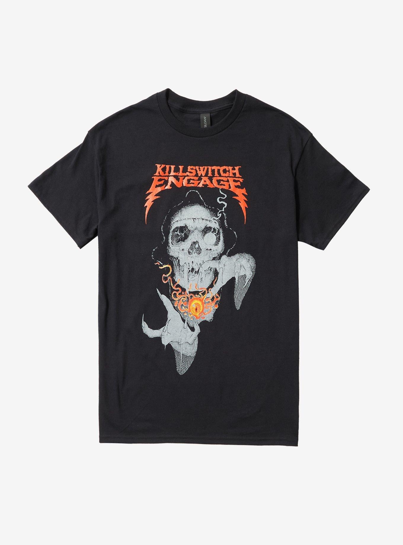Killswitch Engage Flaming Eyeball T Shirt T Shirt High Search Demand Gamer Style
