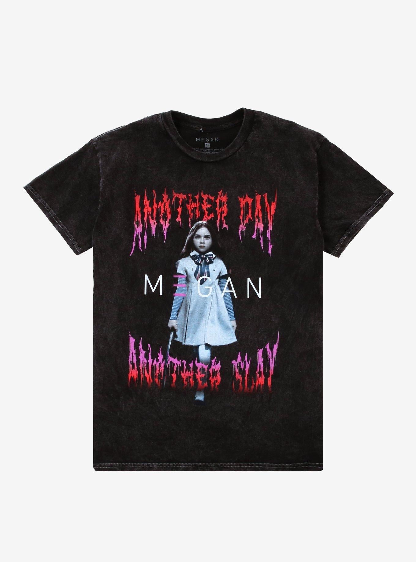 M3GAN 2 0 Another Day Another Slay Mineral Wash T Shirt T Shirt Premium Print Urban Look