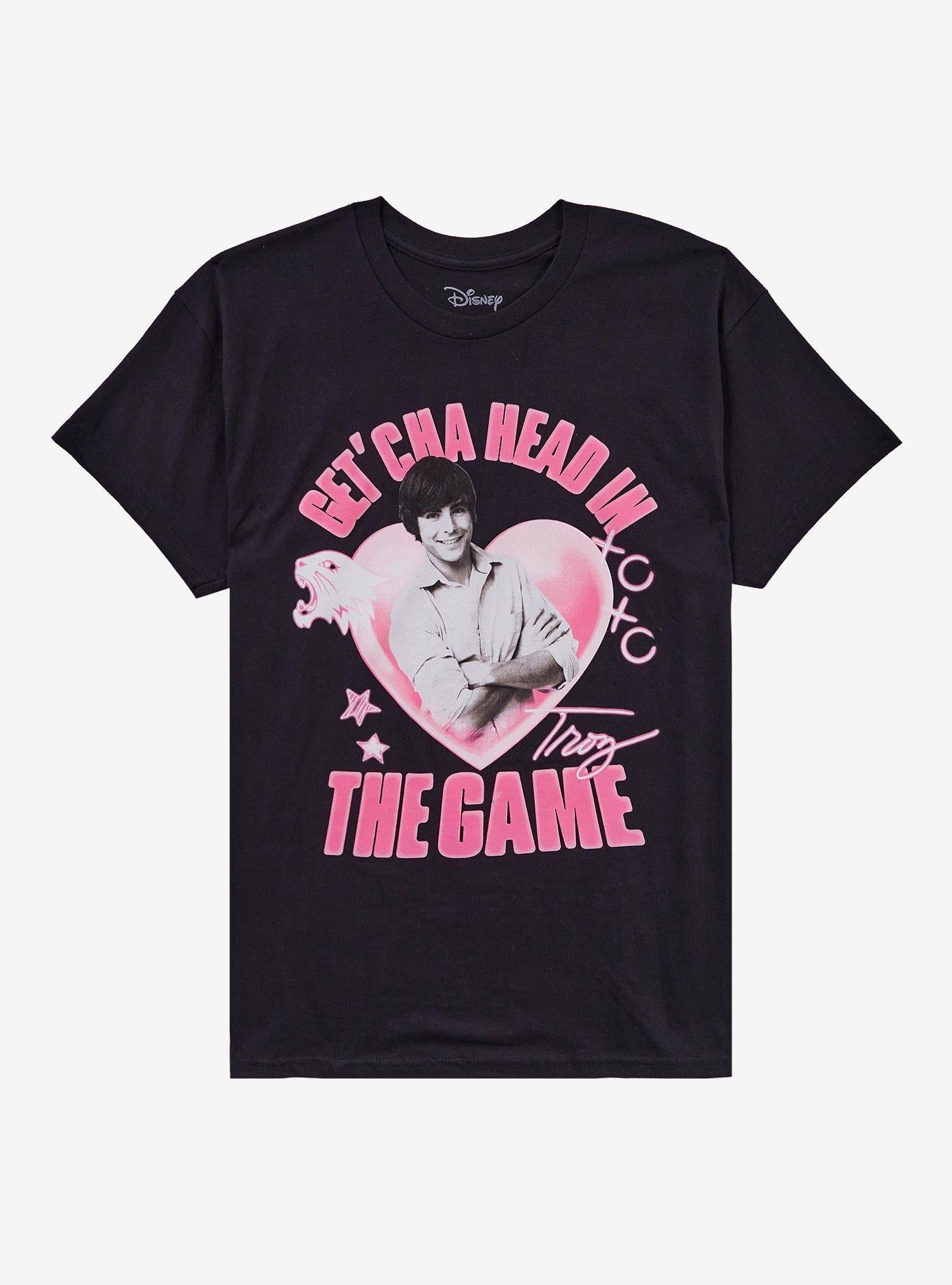 High School Musical Troy Heart Girls T Shirt T Shirt Streetwear Style Modern Aesthetic