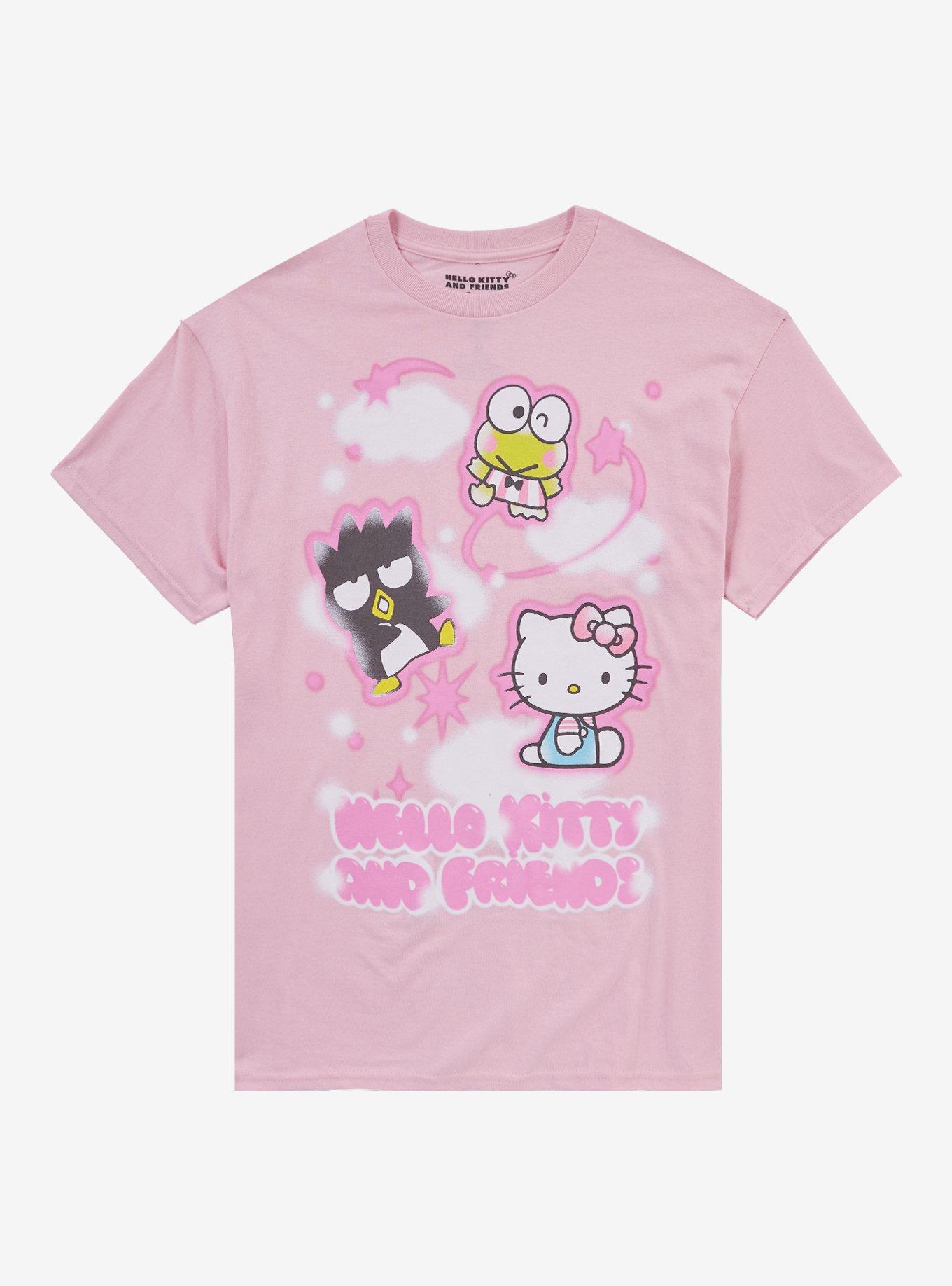 Hello Kitty And Friends Clouds Airbrush Girls T Shirt T Shirt Comfort Fit Esports Vibe