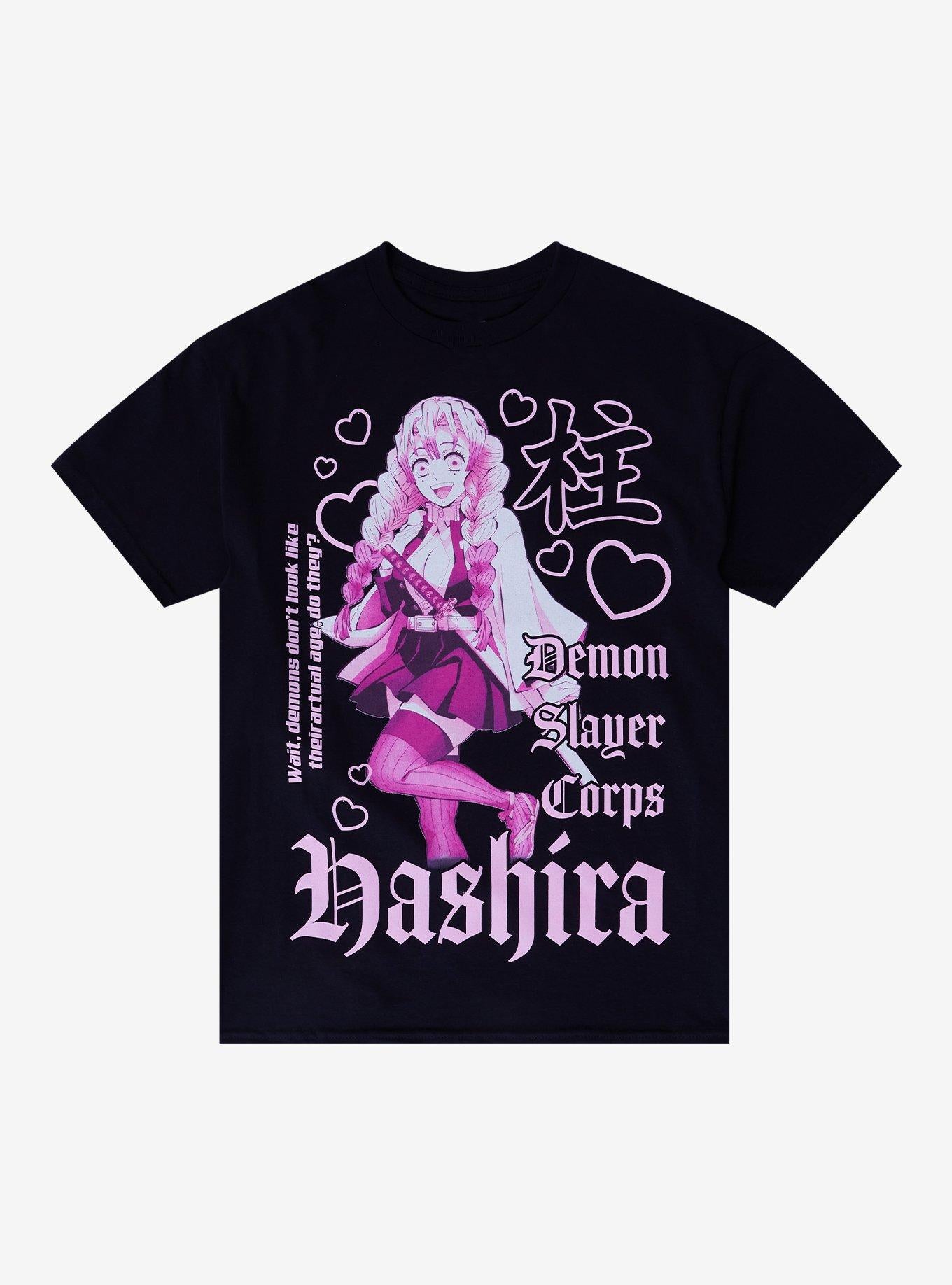 Demon Slayer Kimetsu No Yaiba Mitsuri Kanroji Pink Girls T Shirt T Shirt Viral TikTok Gamer Style