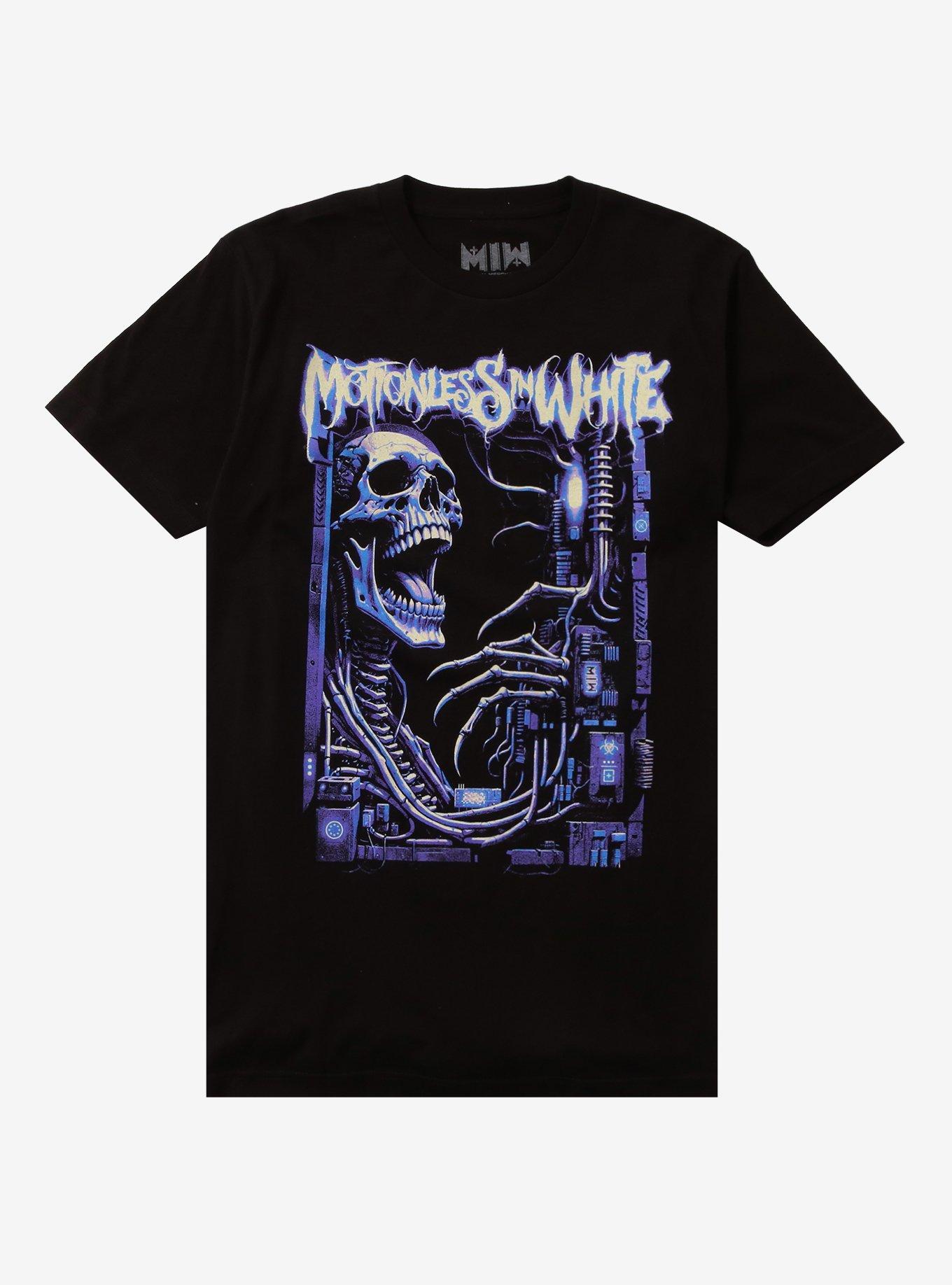 Motionless In White Cyber Skeleton T Shirt T Shirt Premium Print Gamer Style