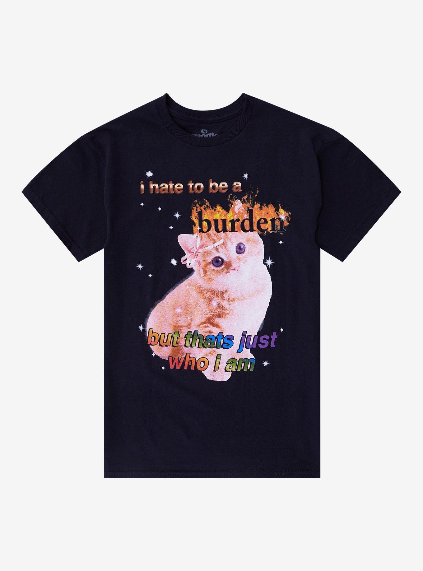 Kitten Burden T Shirt By Goodie Two Sleeves T Shirt High Search Demand Modern Aesthetic
