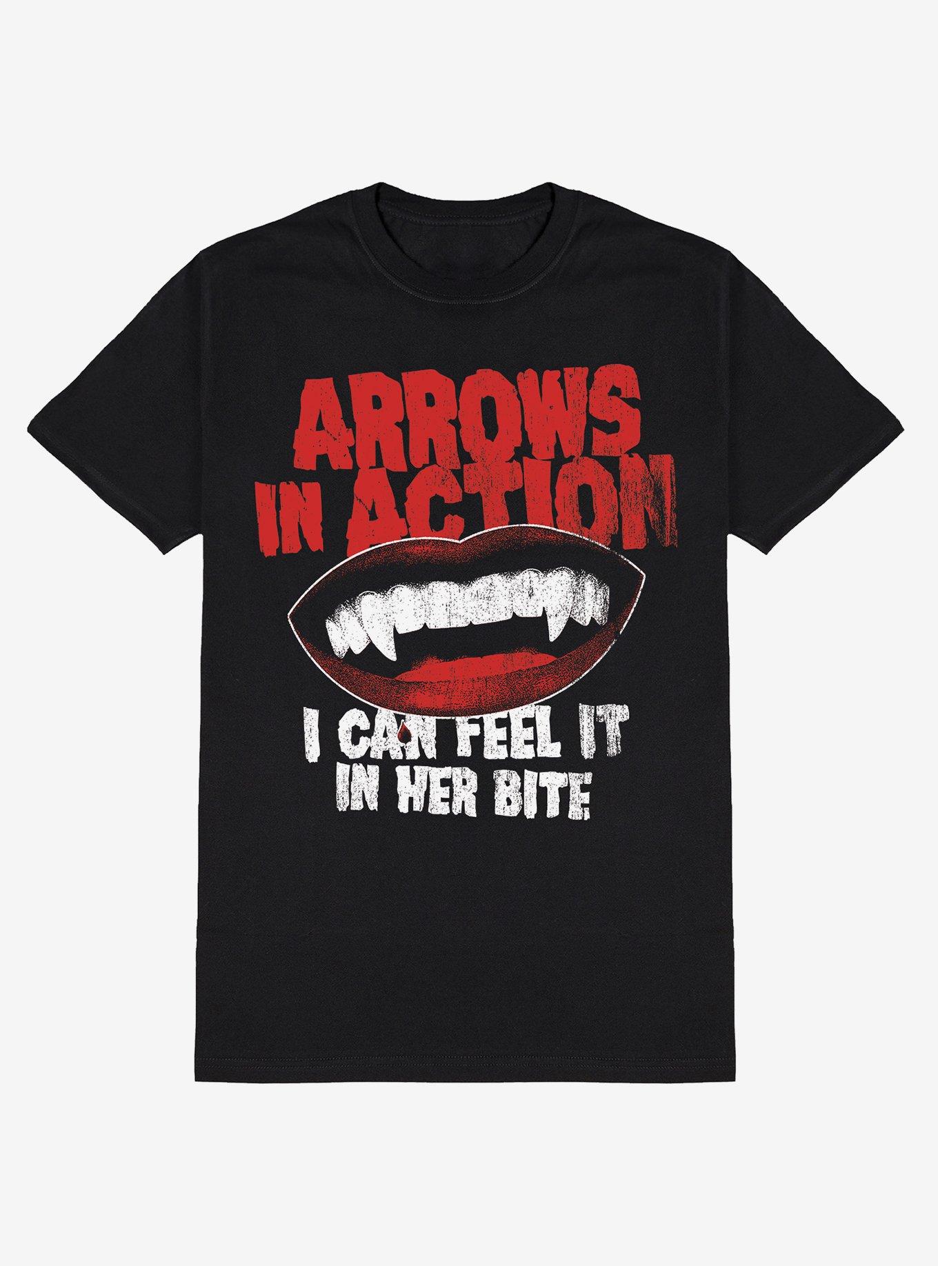 Arrows In Action Vampire Bite T Shirt Hot Topic Exclusive T Shirt US Market