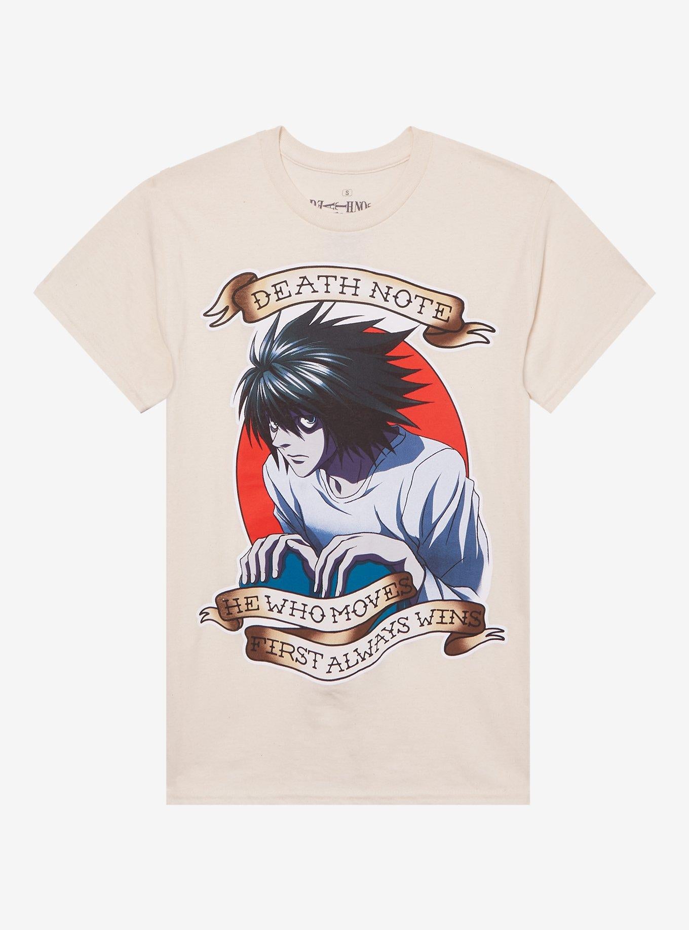 Death Note L Traditional Tattoo T Shirt T Shirt Trending US Esports Vibe
