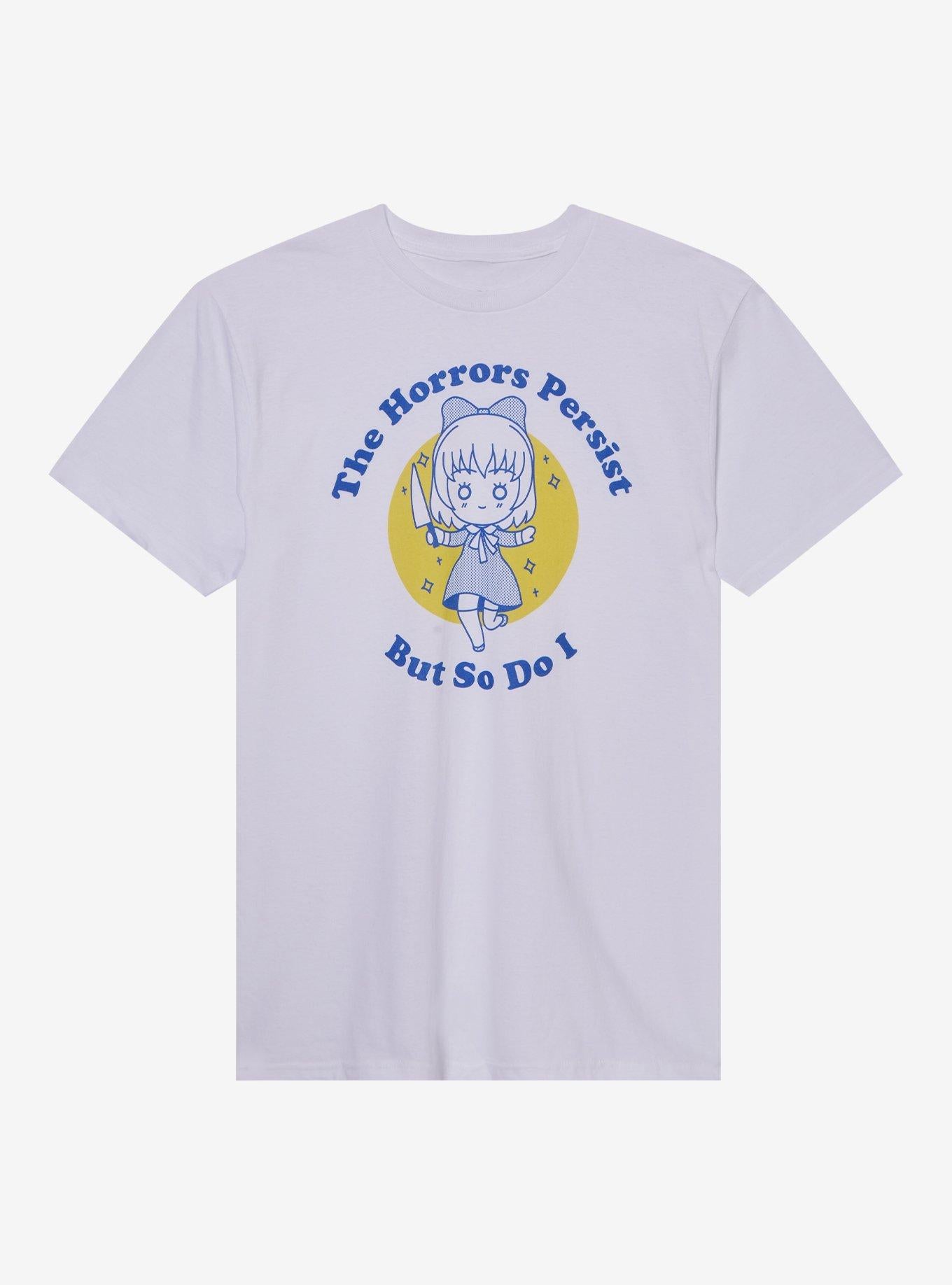 Horrors Persist Cartoon T Shirt T Shirt Viral TikTok Graphic Style