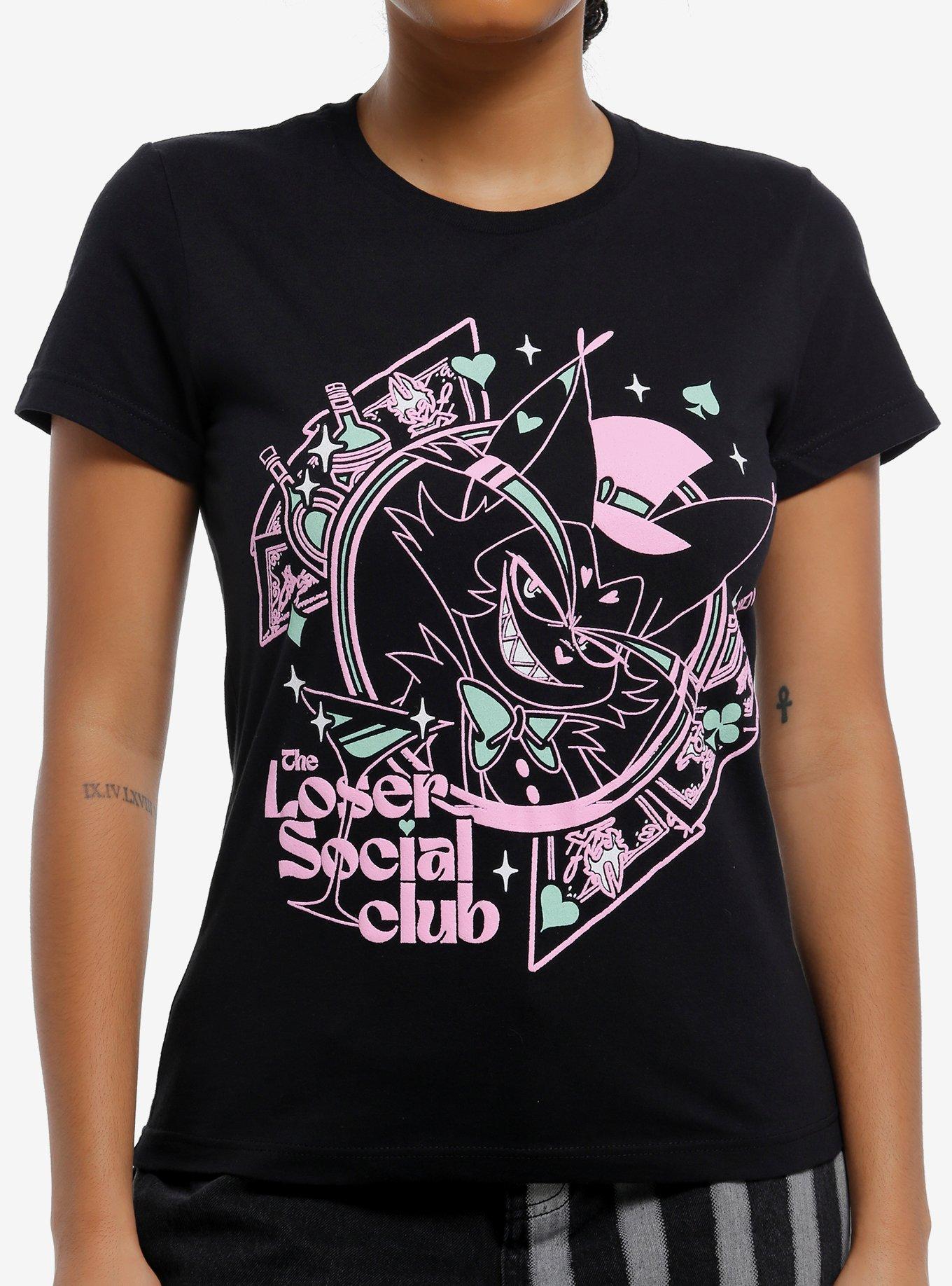 Hazbin Hotel Husk Loser Social Club Girls T Shirt T Shirt High Search Demand Esports Vibe