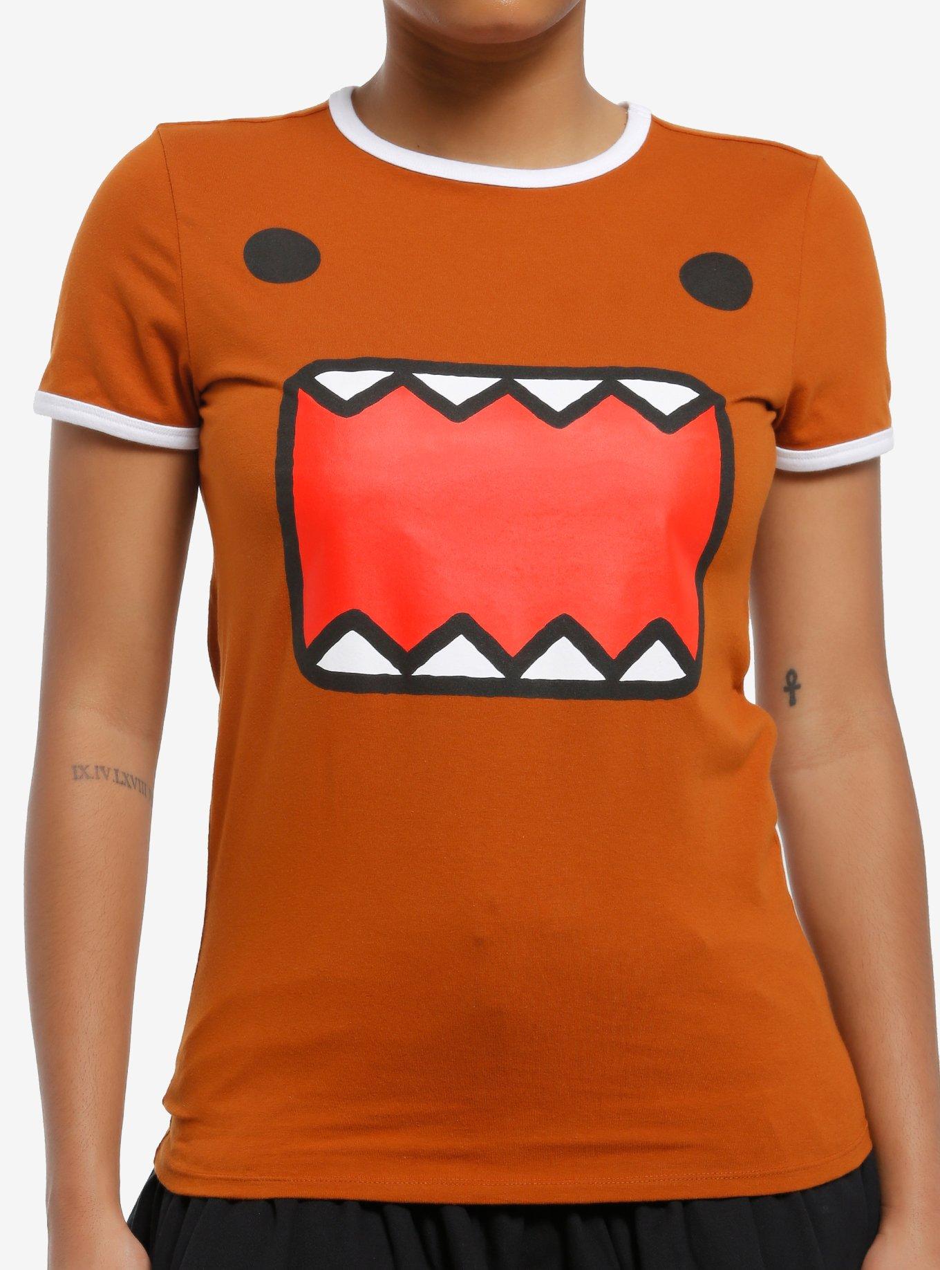 Domo Face Girls Ringer T Shirt T Shirt Premium Print Gift Ready