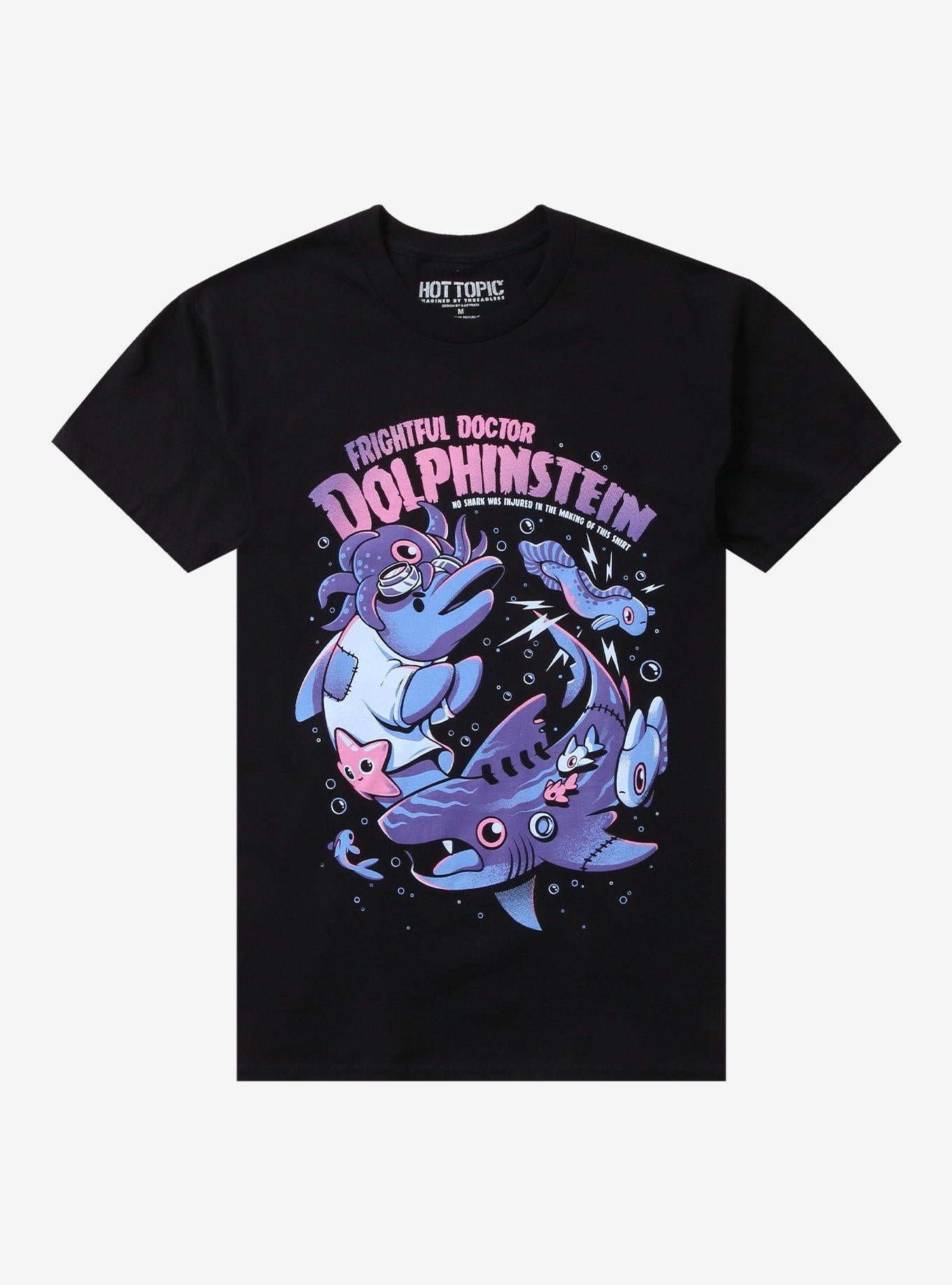 Doctor Dolphinstein T Shirt By Ilustrata T Shirt High Search Demand Gamer Style