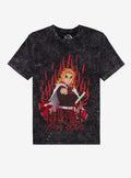 Demon Slayer Kimetsu No Yaiba Rengoku Flame Dark Wash T Shirt T Shirt Trending US Gamer Style