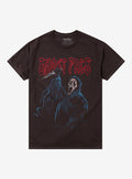 Ghost Face Jumbo Print Metal T Shirt T Shirt Premium Print Urban Look