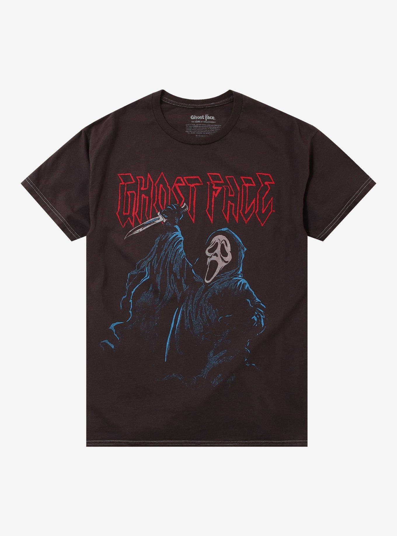 Ghost Face Jumbo Print Metal T Shirt T Shirt Premium Print Urban Look