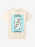Yapping Or Napping Cat T Shirt By PPMid T Shirt Premium Print