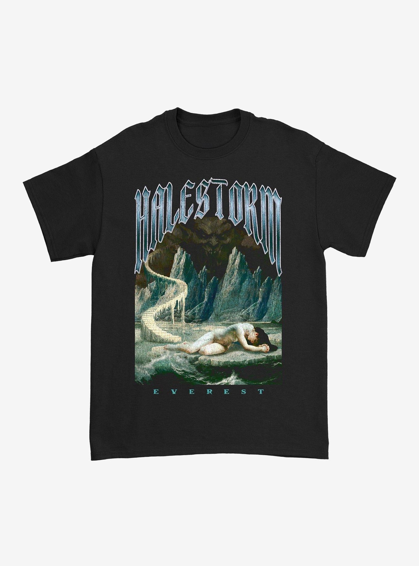Halestorm Everest Album Cover T Shirt Hot Topic Exclusive T Shirt Comfort Fit Esports Vibe