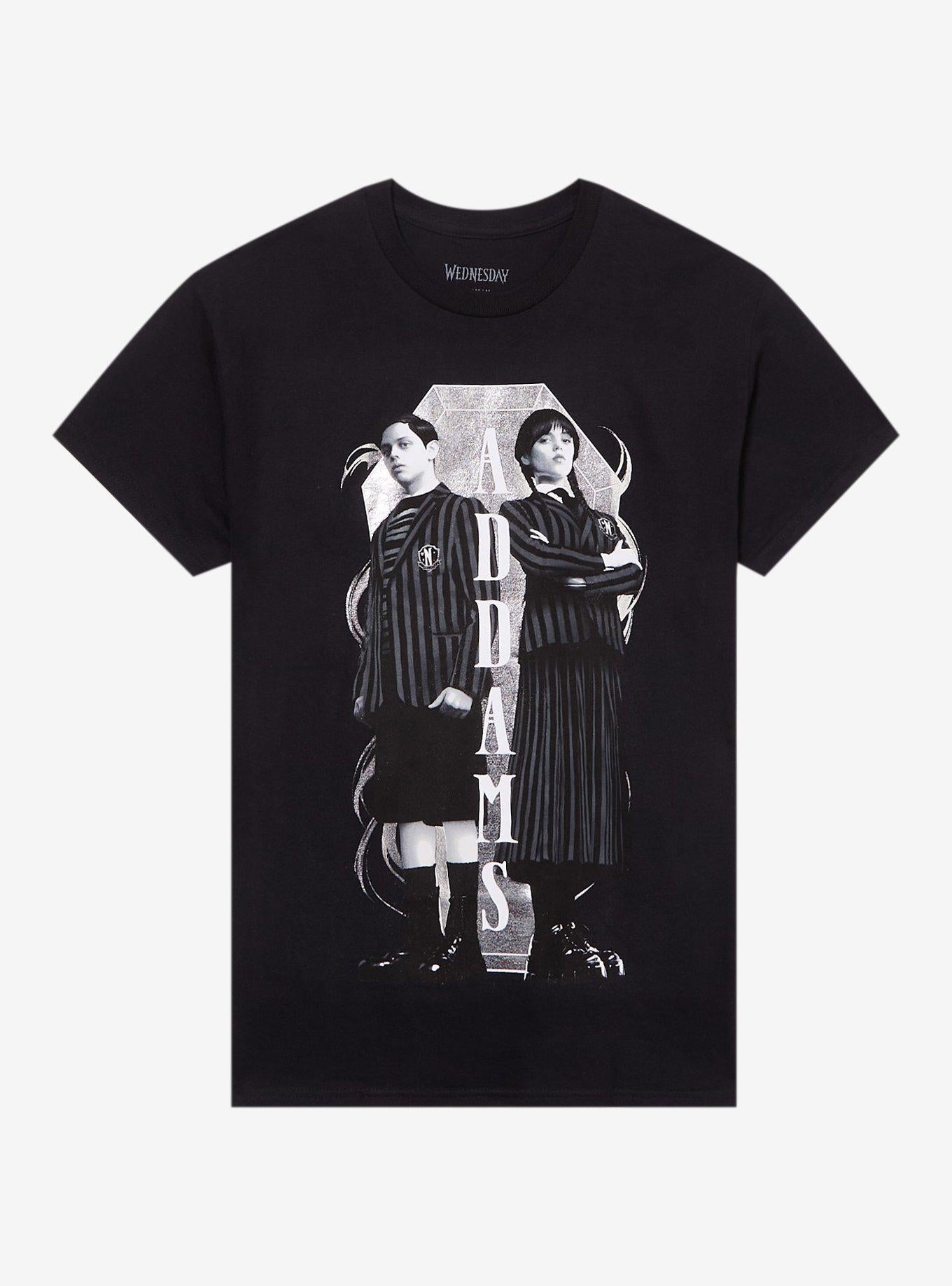 Wednesday Addams Family Duo Girls T Shirt T Shirt High Search Demand Urban Look