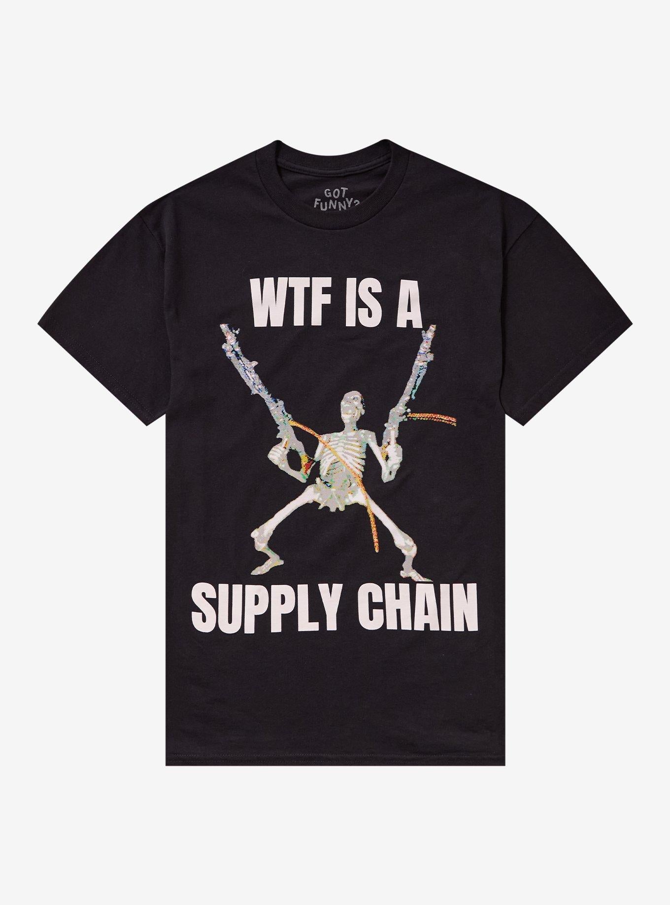 Skeleton Supply Chain T Shirt By Got Funny T Shirt Streetwear Style Graphic Style