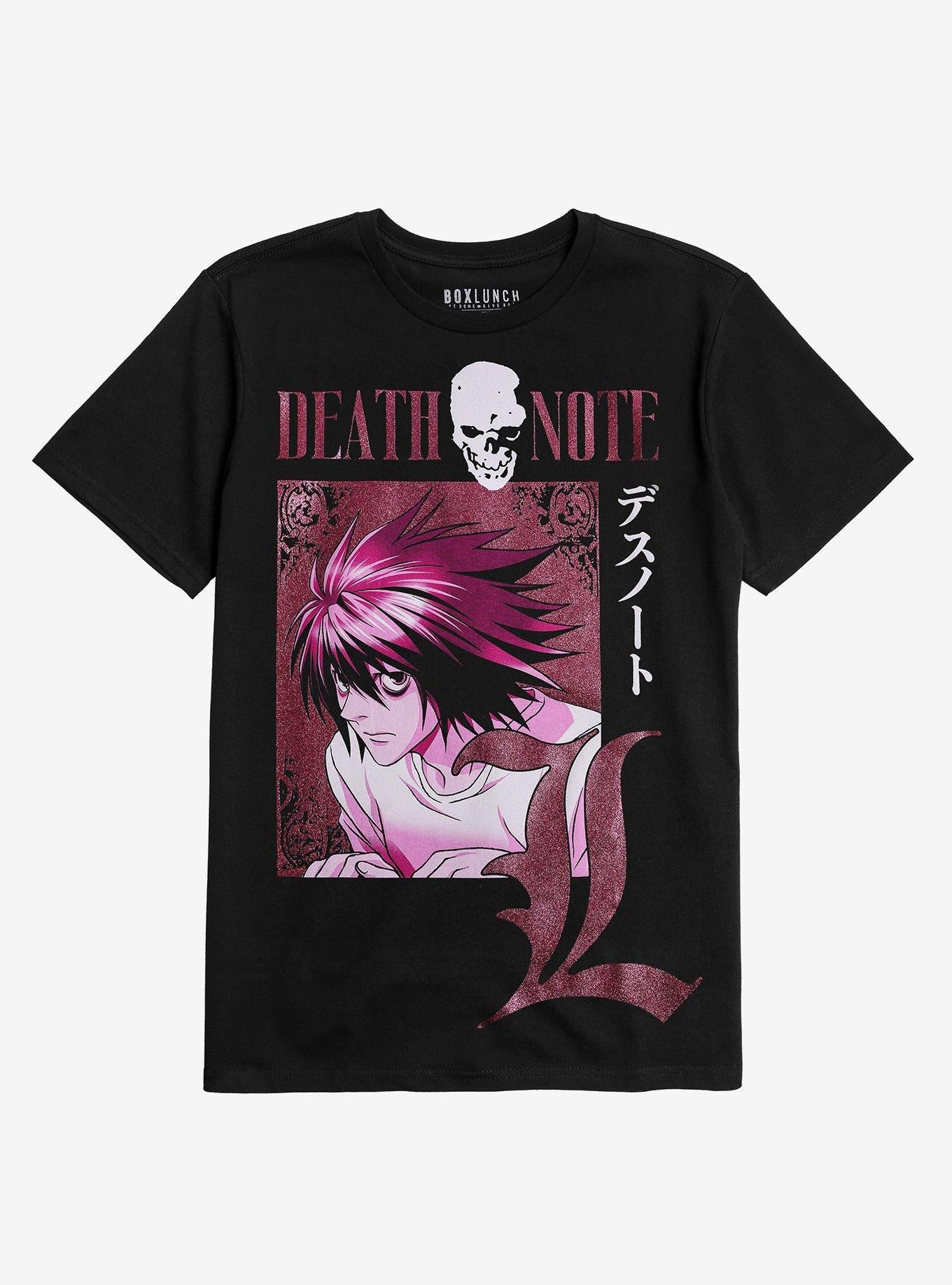 Death Note L Portrait T Shirt T Shirt Comfort Fit Graphic Style