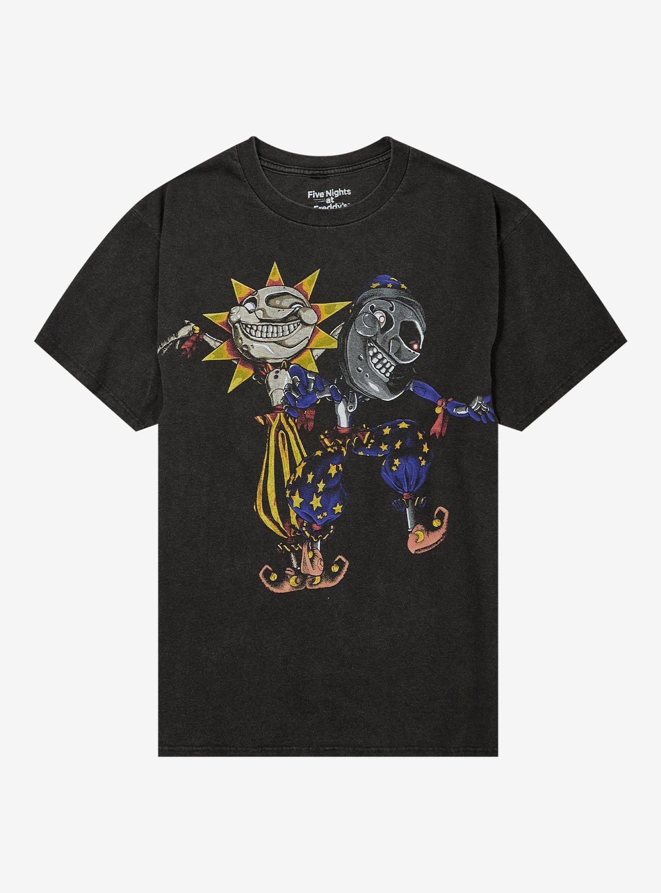 Five Nights at Freddy s Sun Moon Duo T Shirt T Shirt High Search Demand Esports Vibe