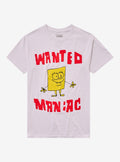 SpongeBob SquarePants Wanted Maniac Poster T Shirt T Shirt Clean Design