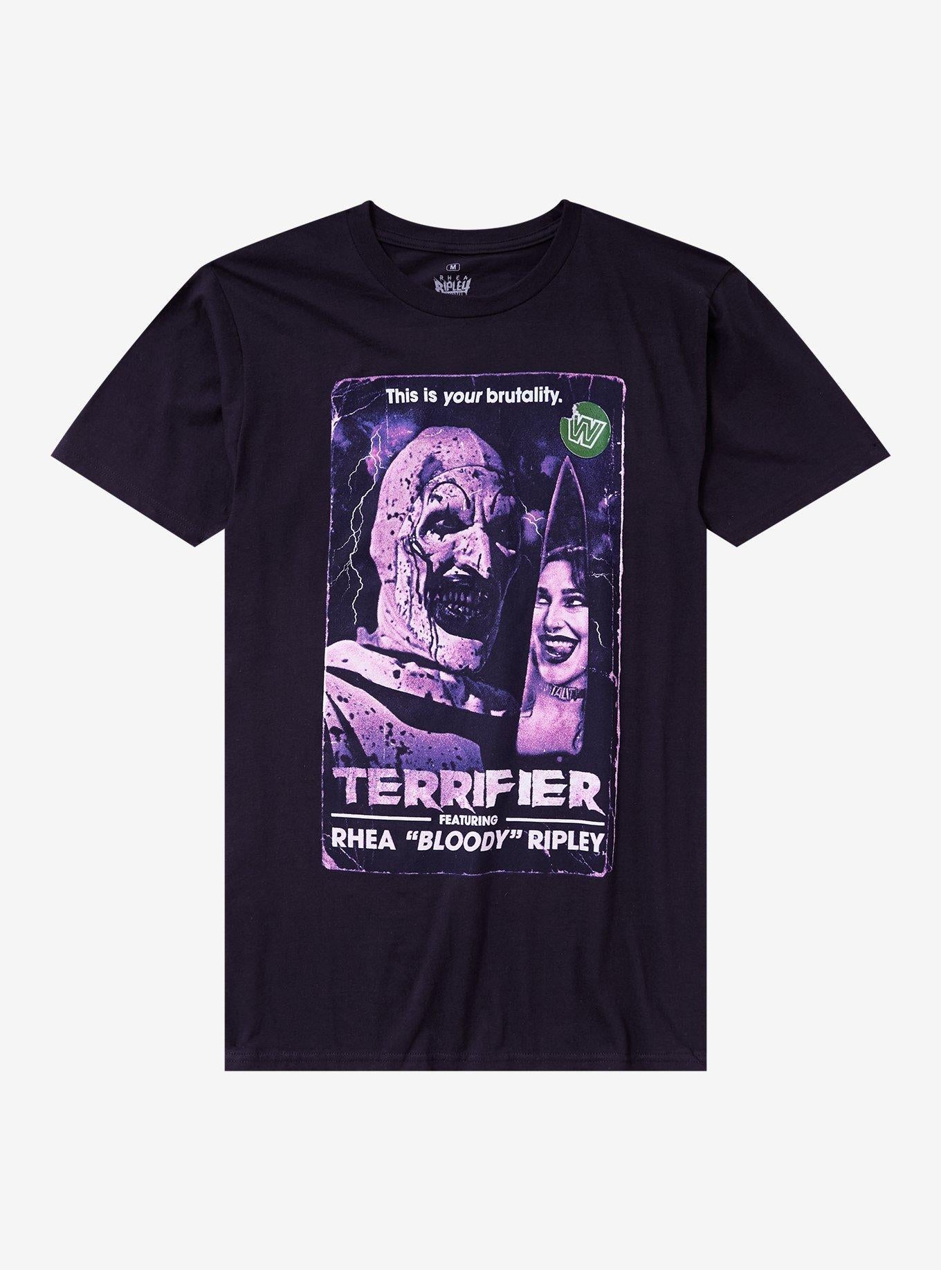WWE Rhea Ripley X Terrfier Knife T Shirt T Shirt Viral TikTok Gift Ready