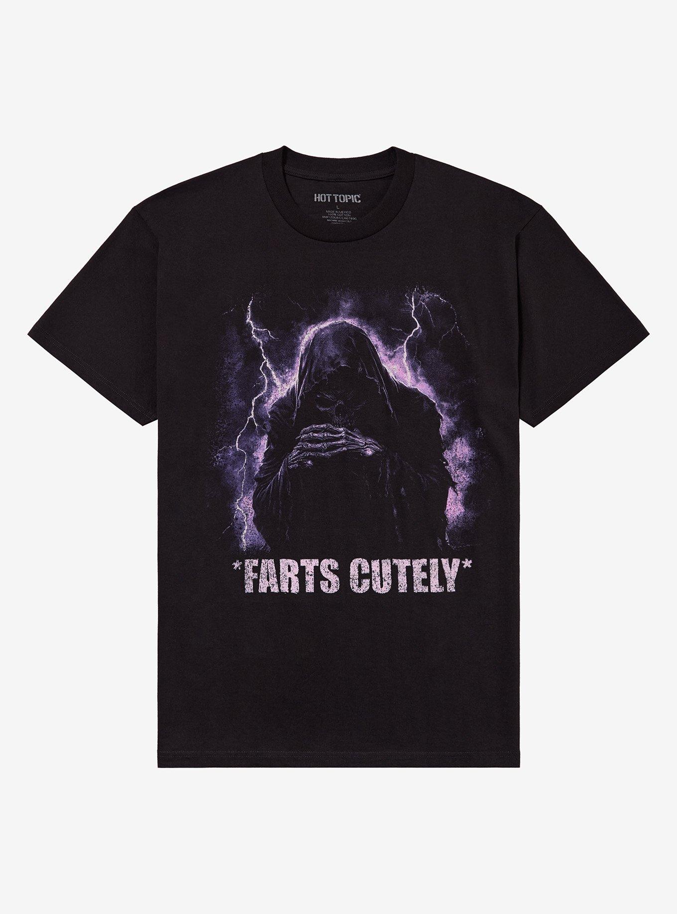 Skeleton Reaper Cute Fart T Shirt T Shirt Viral TikTok Gamer Style