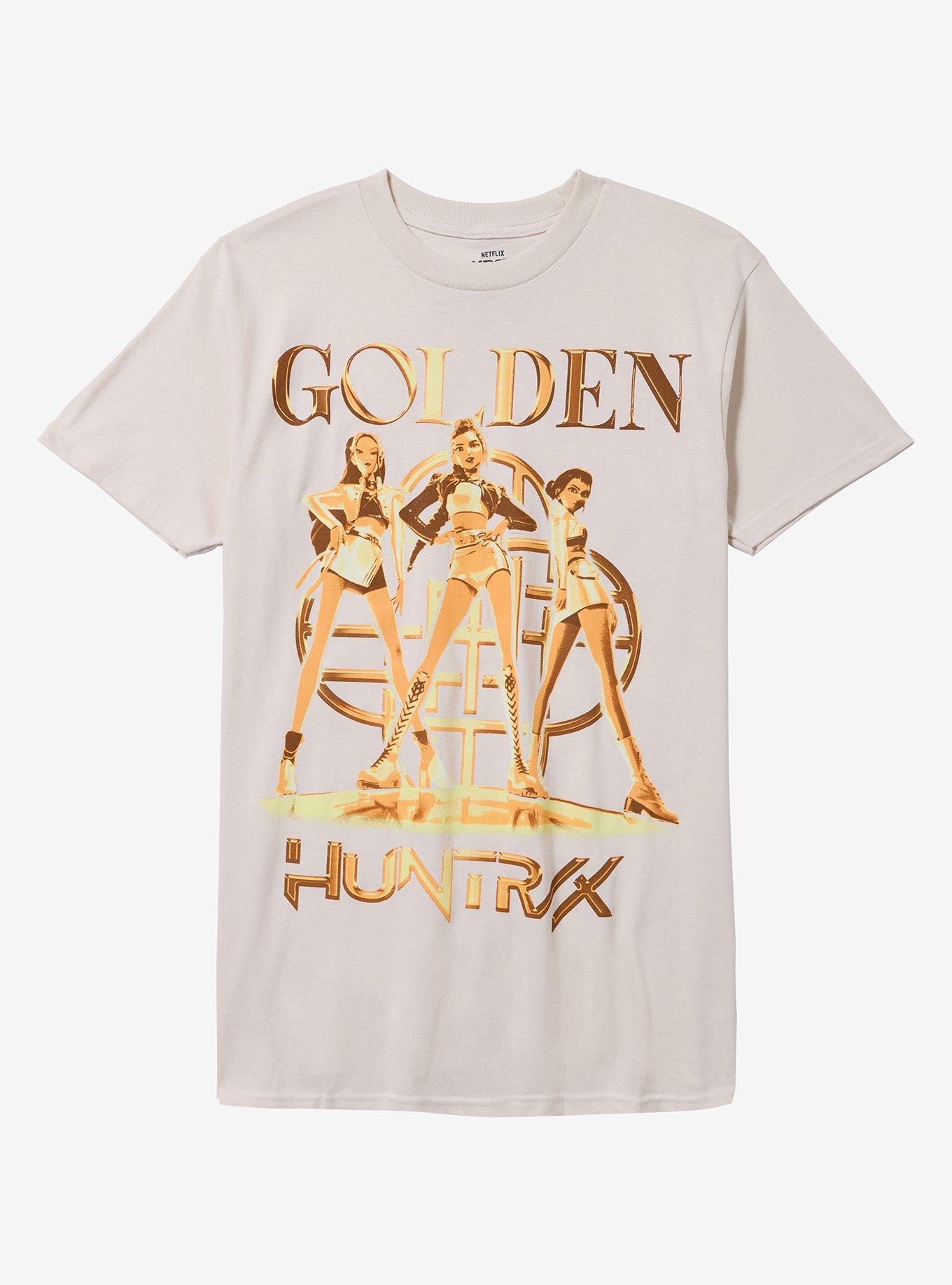 KPop Demon Hunters Huntrix Golden Tour T Shirt T Shirt Premium Print Daily Wear