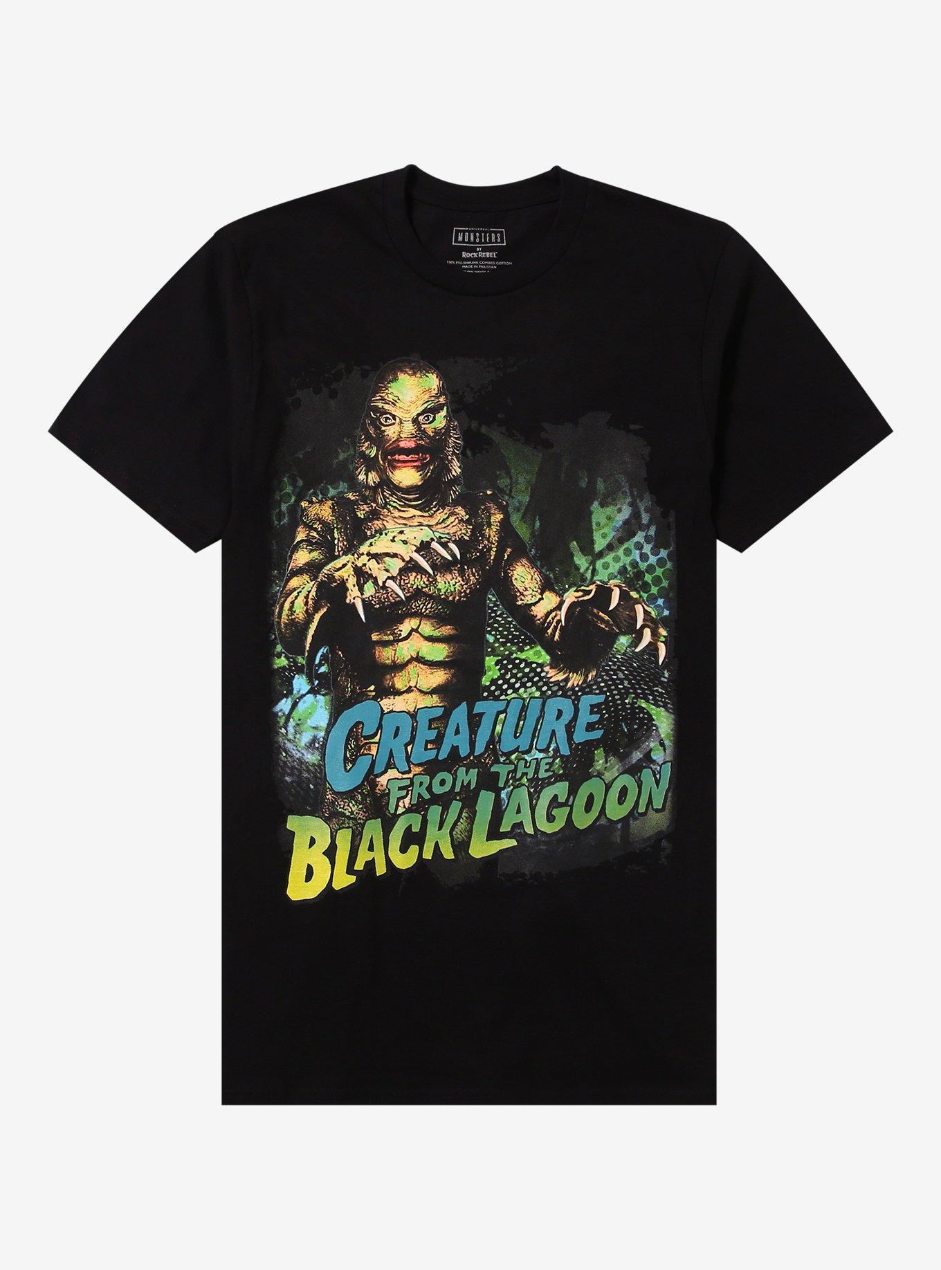 Monsters Creature From The Black Lagoon Portrait T Shirt T Shirt Premium Print Modern Aesthetic