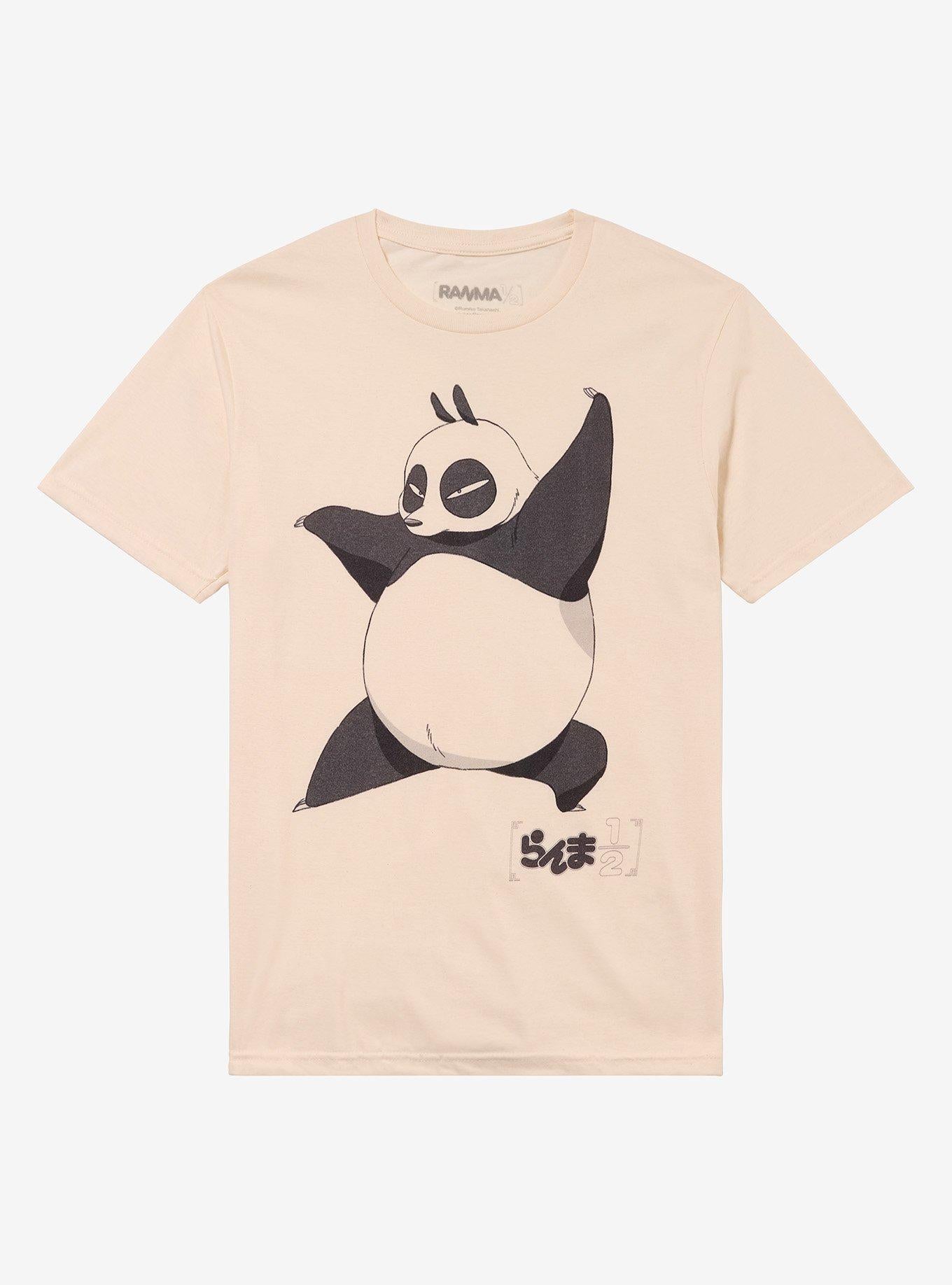 Ranma 12 Genma Saotome Panda T Shirt T Shirt Streetwear Style Urban Look