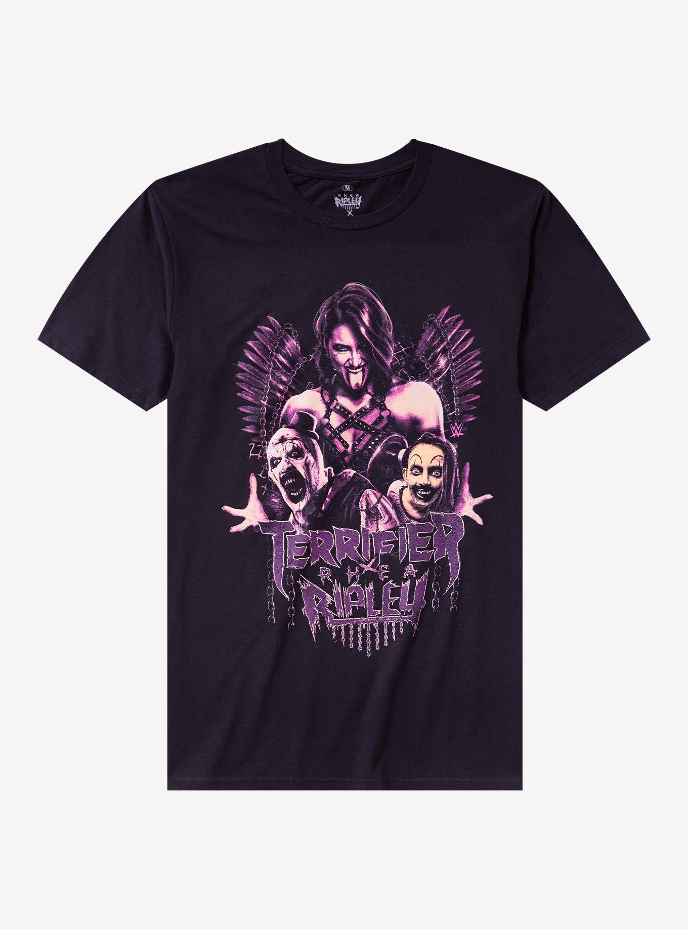 WWE Rhea Ripley X Terrfier Trio T Shirt T Shirt Viral TikTok Modern Aesthetic