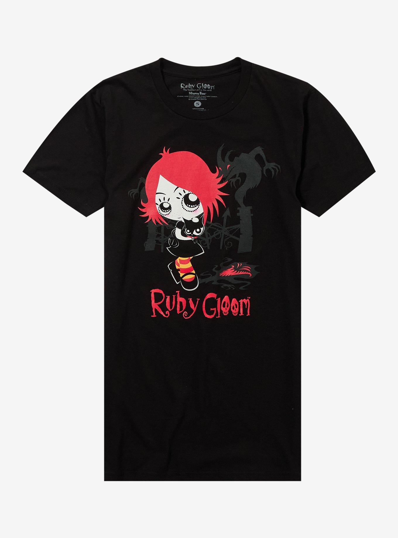 Ruby Gloom Doom Kitty Eerie Gates T Shirt T Shirt Streetwear Style Gift Ready