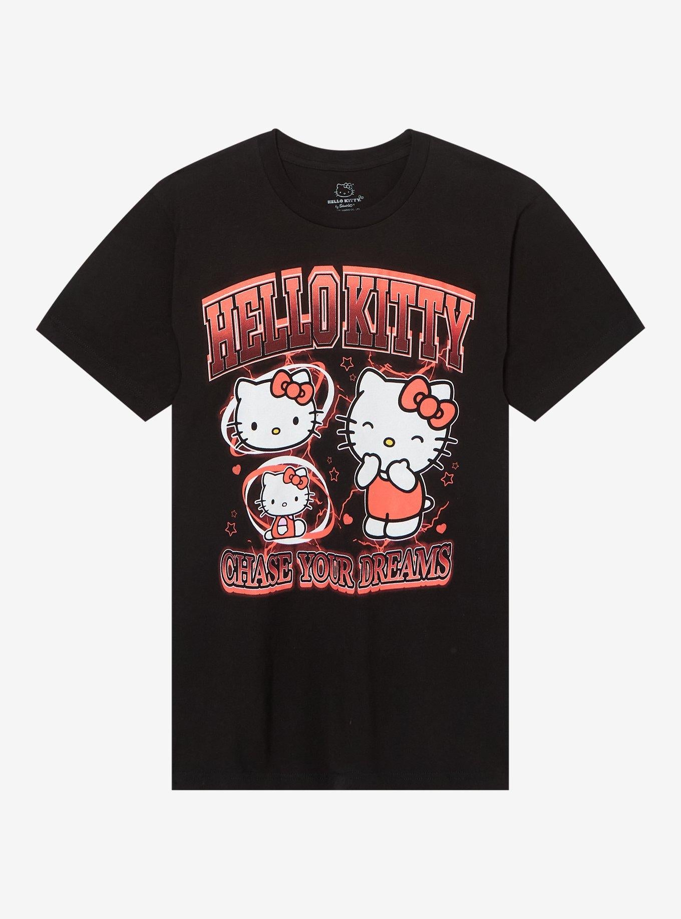 Hello Kitty Chase Your Dreams T Shirt T Shirt Streetwear Style Gamer Style