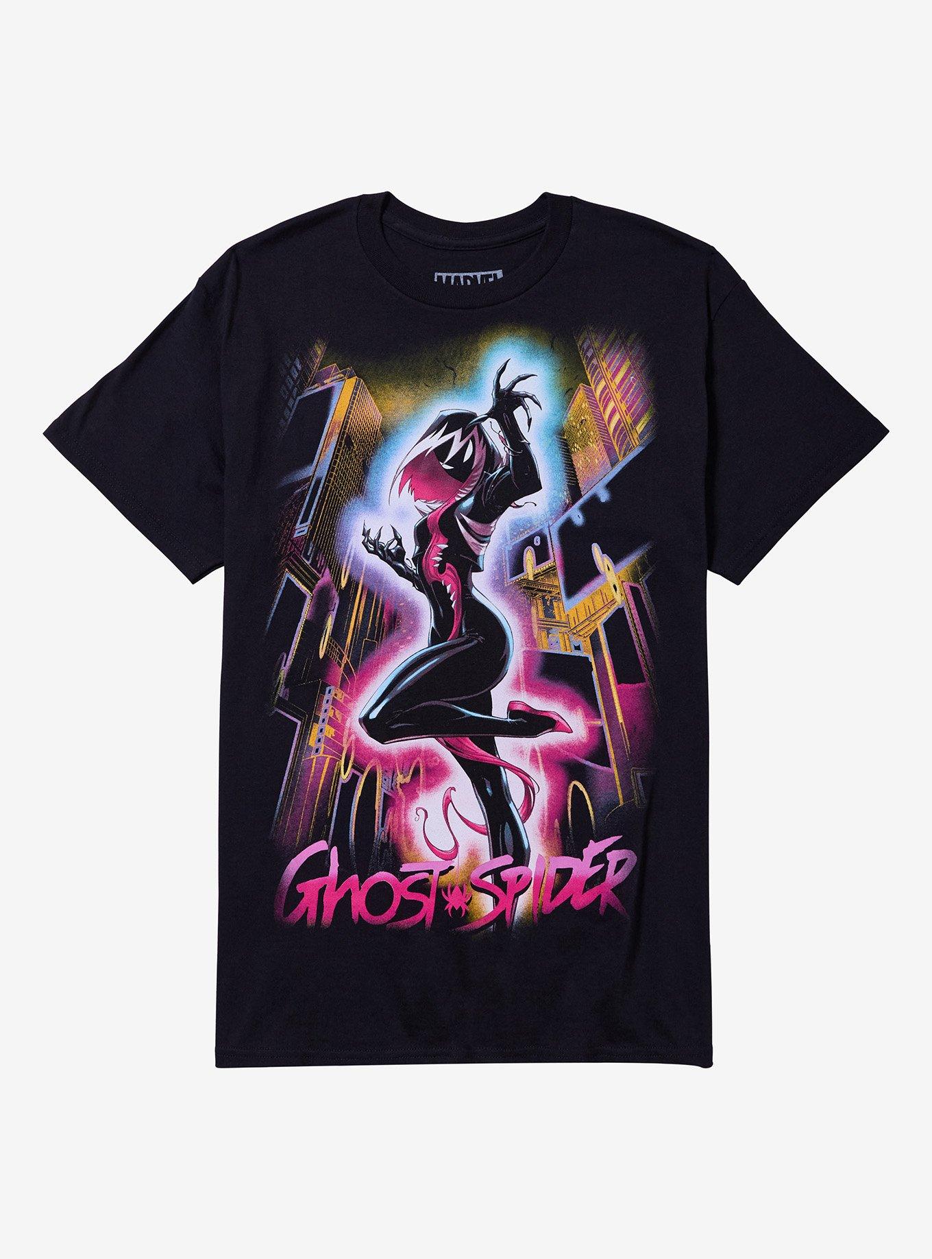 Ghost Spider City T Shirt T Shirt Clean Design