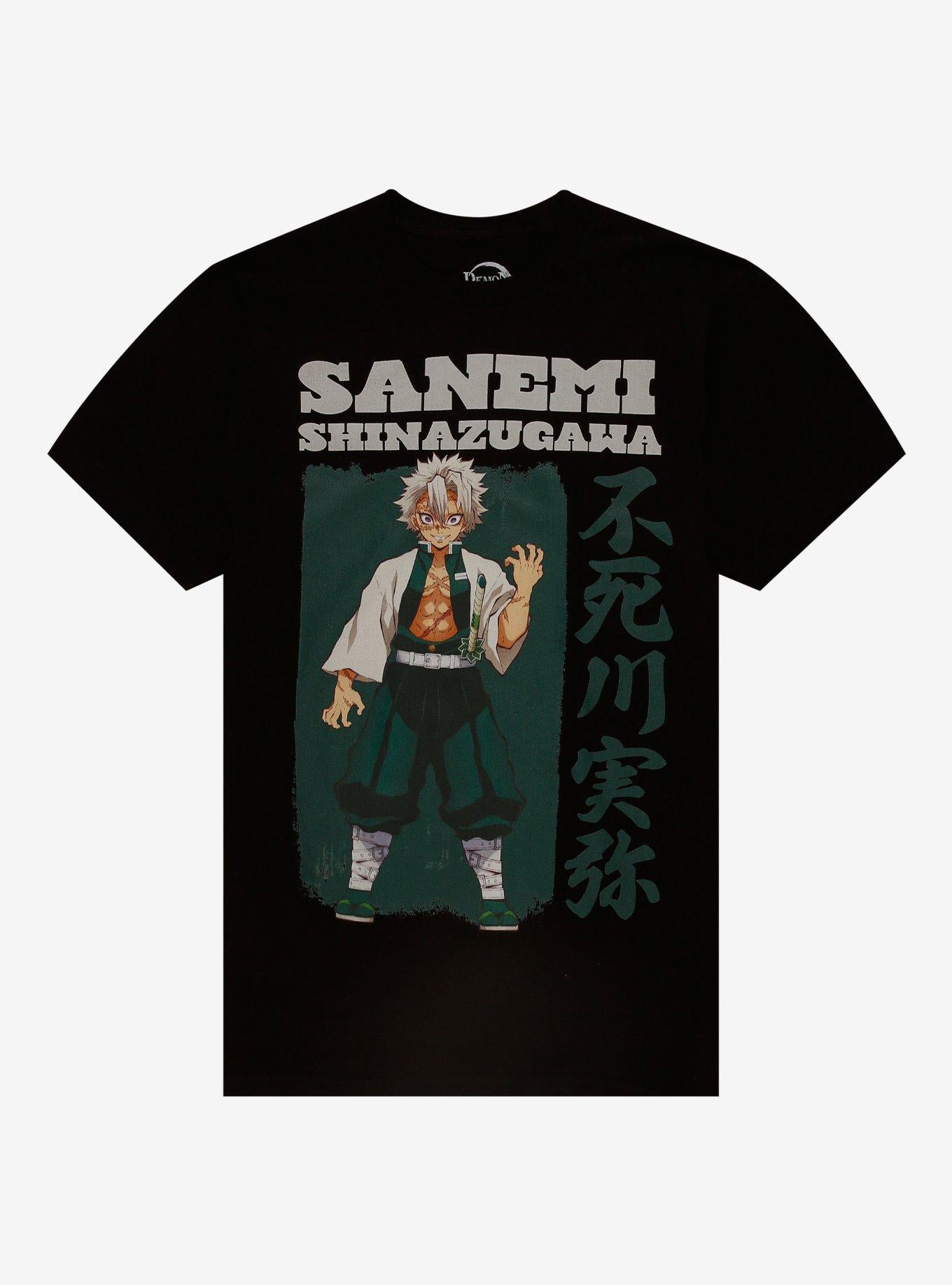 Demon Slayer Kimetsu No Yaiba Sanemi T Shirt T Shirt Streetwear Style Gamer Style