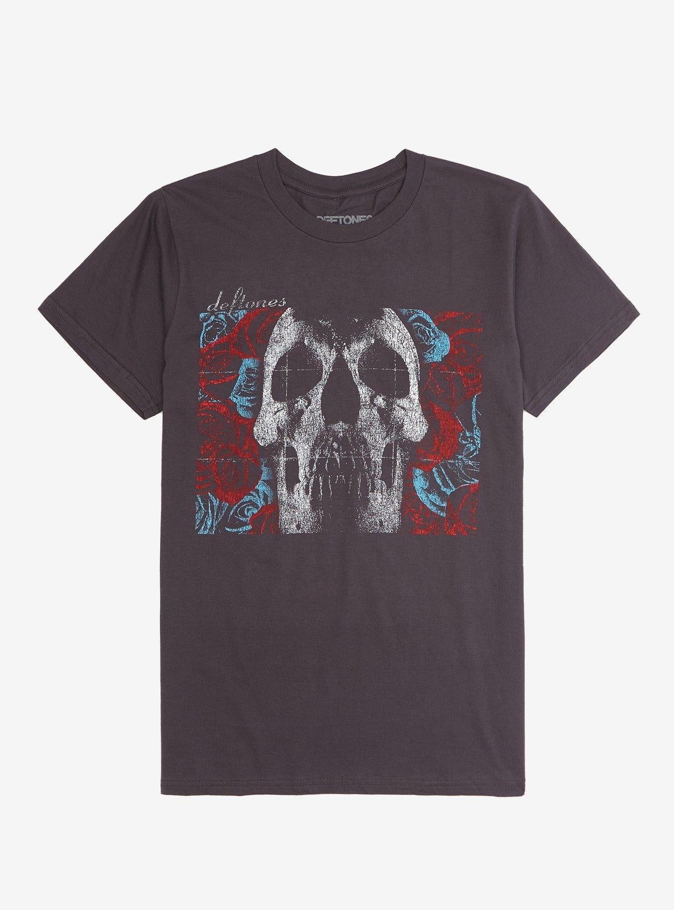 Deftones SKulls Roses T Shirt T Shirt Clean Design