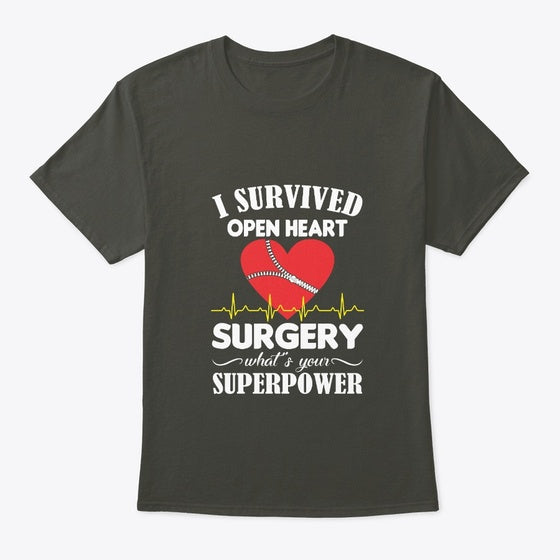 I Survived Open Heart Surgery Superpower | Premium Unisex T-Shirt, Trending Graphic Tee
