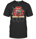 Arsenal Legends Football Players Signatures T Shirt
