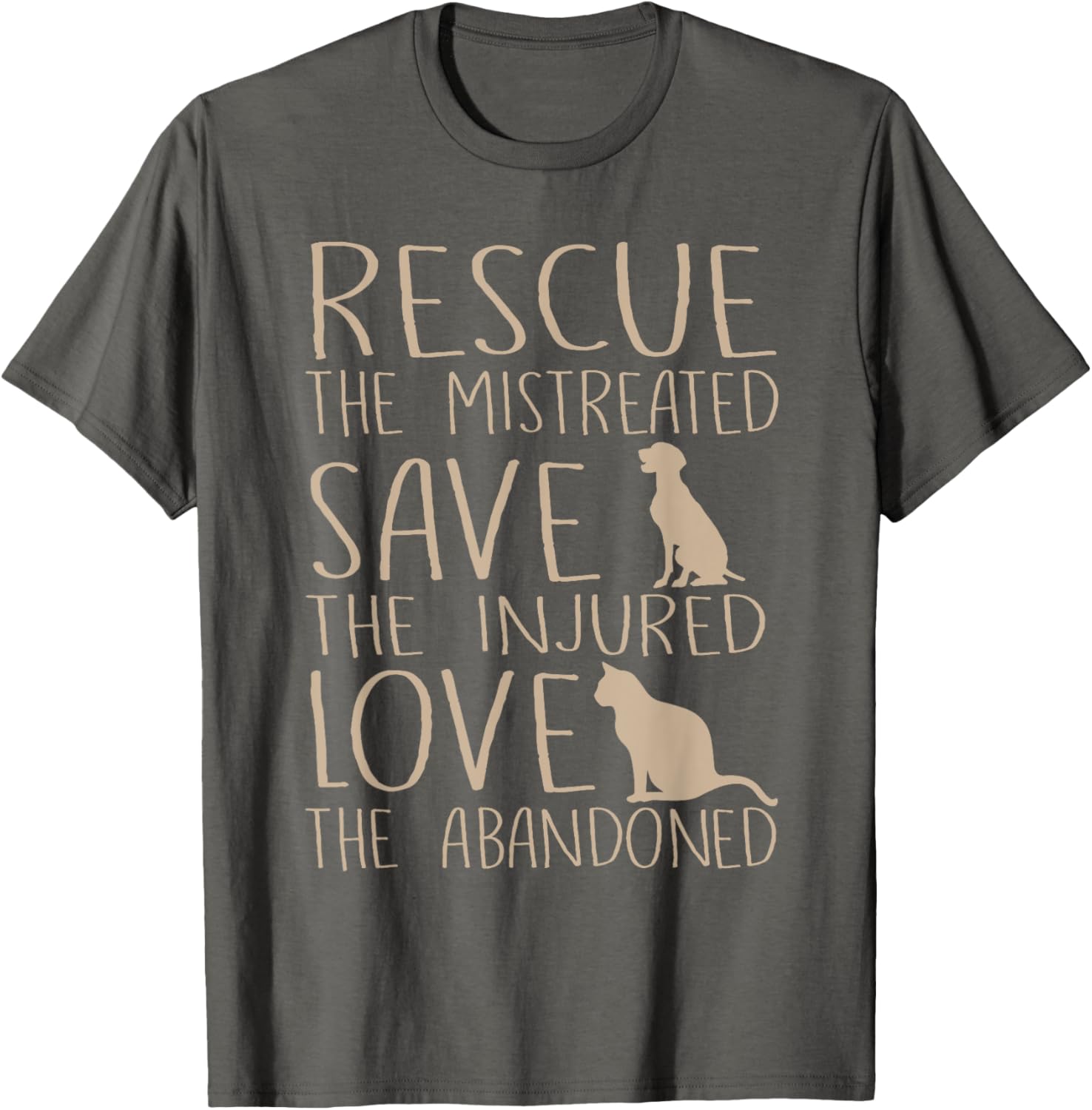 Rescue Save Love Cute Animal Rescue Dog Cat Lovers Apparel High Search Demand Everyday Wear