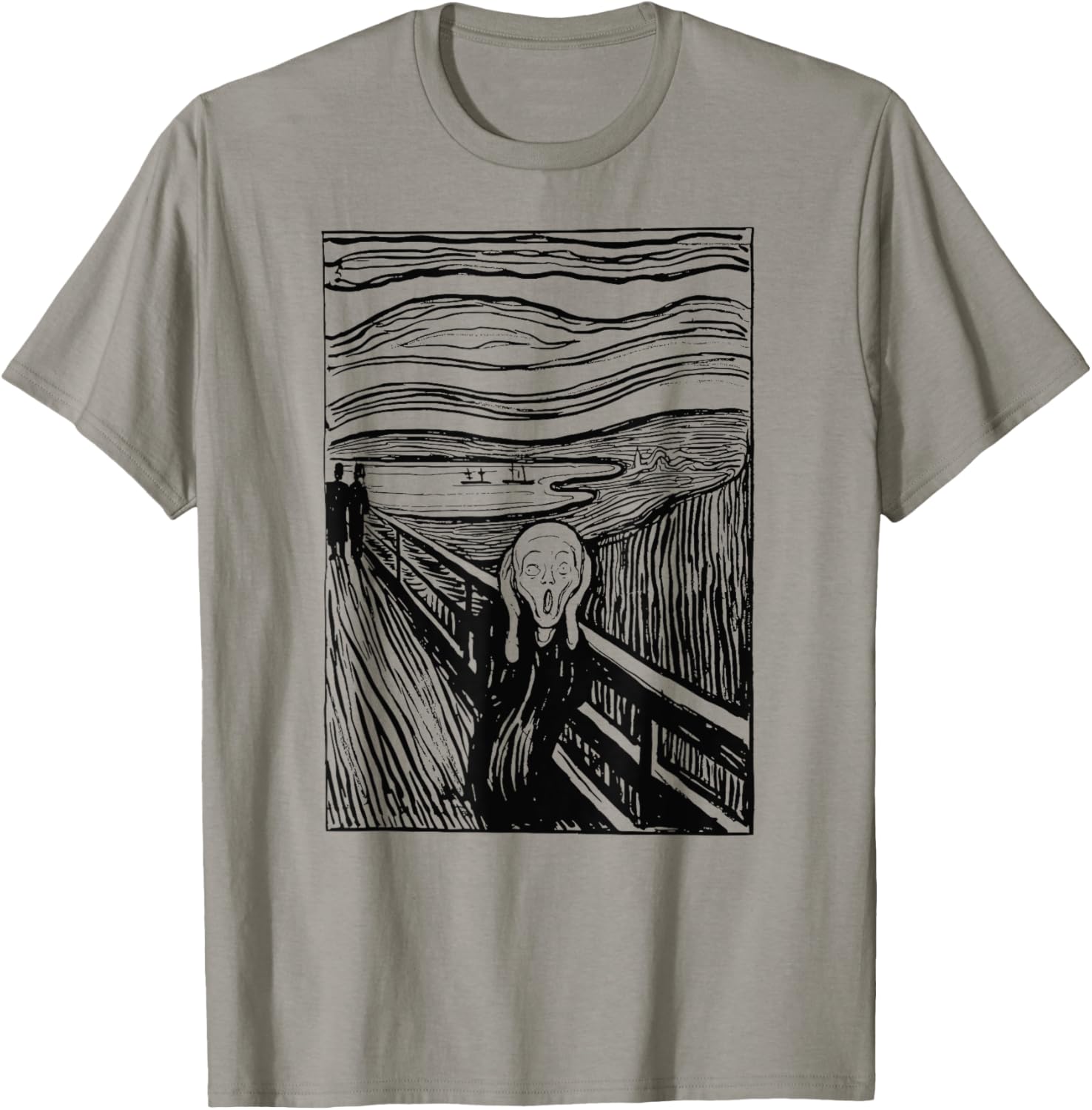 The Scream Famous Art By Munch Artist Painting vintage Apparel Minimal Retro Design