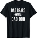 funny Dad Beard Meets Dad Bod for dad & grandpa thank you
