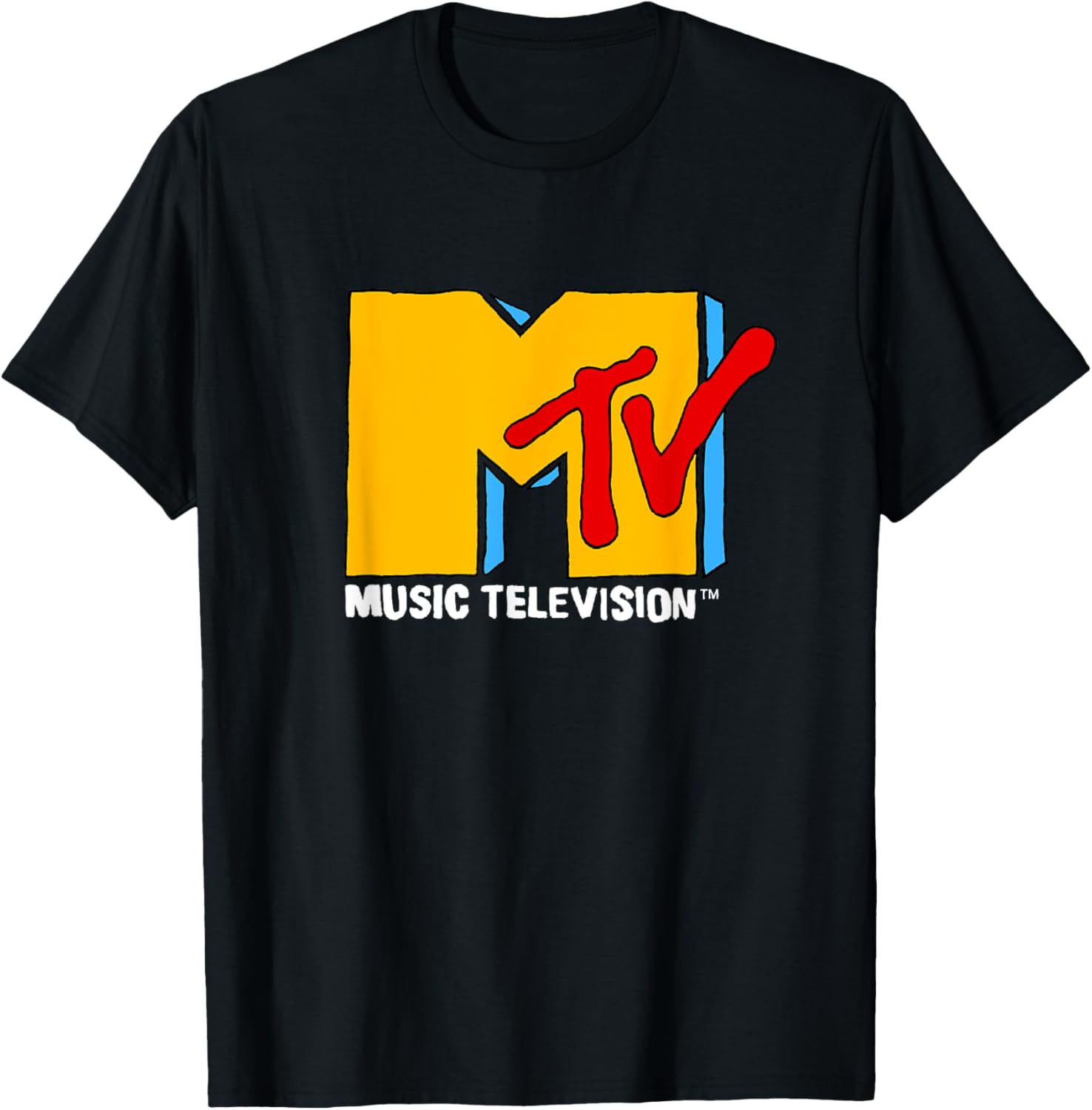 MTV Retro Eighties Neon Primary Color Pop Art Logo Apparel Retro Art Style