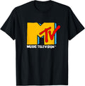 MTV Retro Eighties Neon Primary Color Pop Art Logo Apparel Minimal Retro Design
