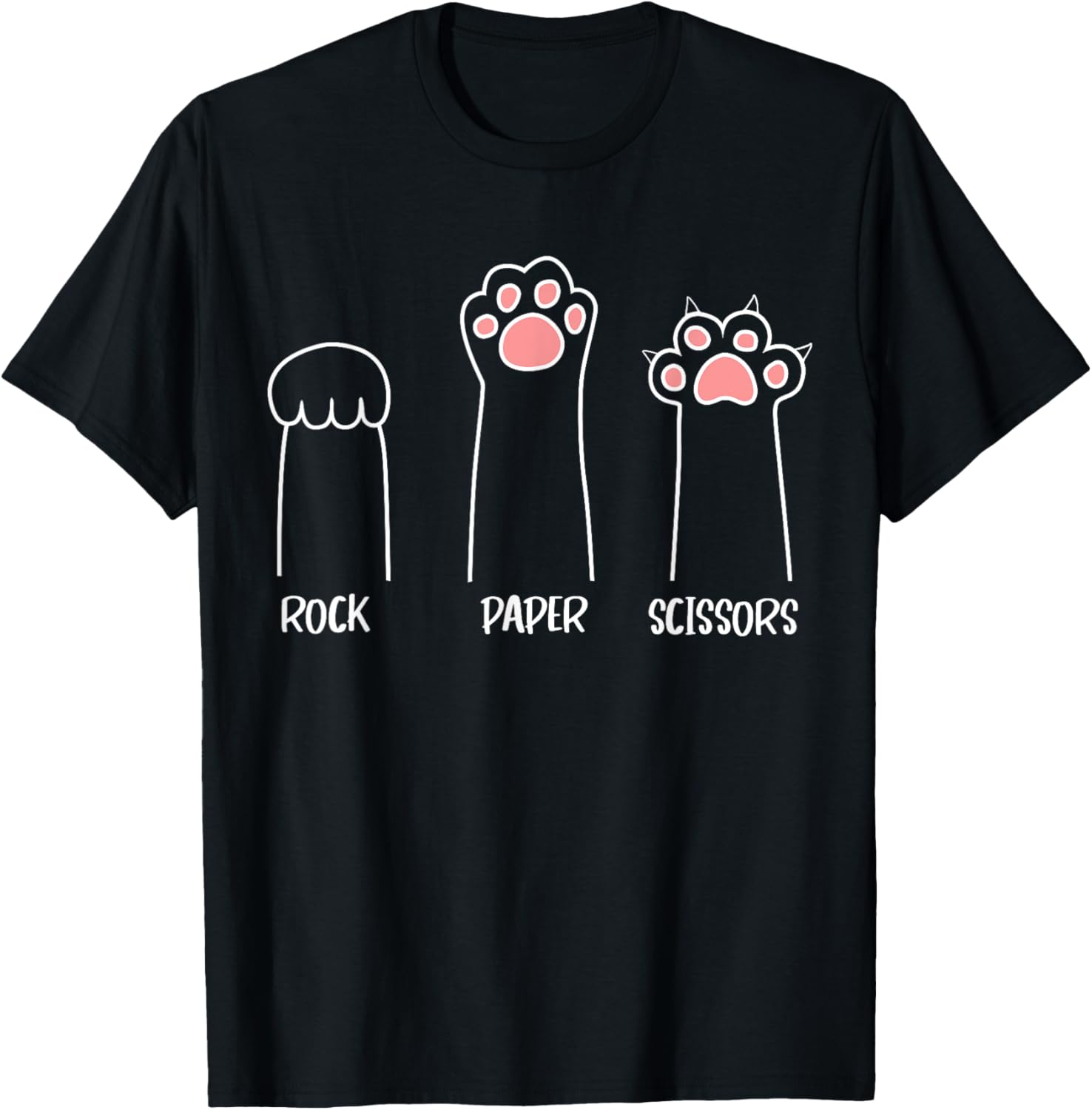 Introvert Cat Animal Rescue Pet Lover Apparel Rock Paper Scissors Hand Game Cute Paw Funny Cat Apparel Streetwear Style