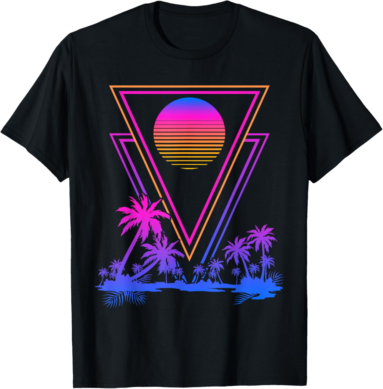90s Vaporwave Aesthetic Palm Trees Retro 80s Art Vaporwave Apparel Nostalgic Artwork