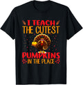 I Teach The Cutest Pumpkin In The Place Teacher Thanksgiving T-Shirt for Men Women Kids