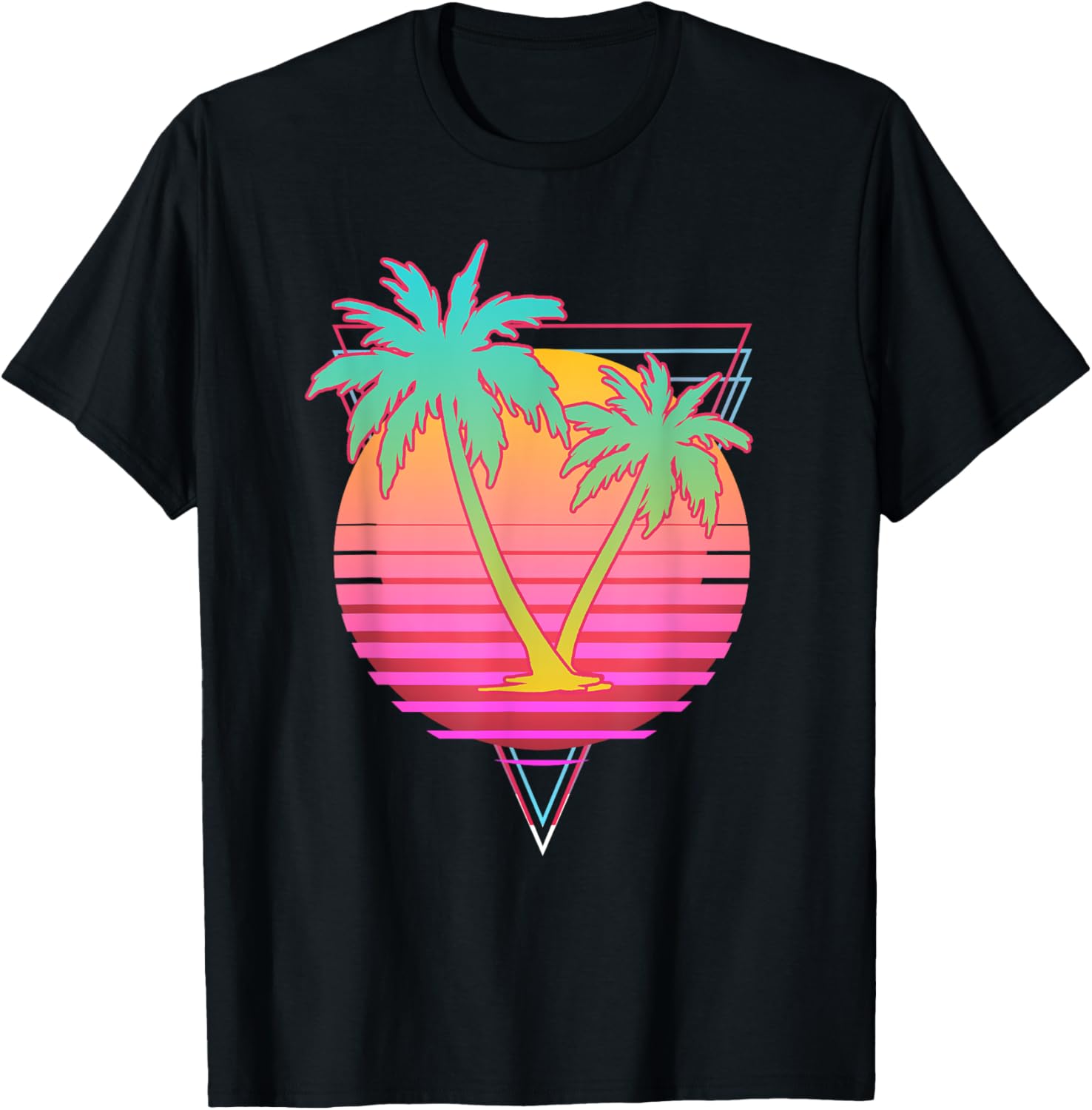 Retro Art 80s Palm Trees Vaporwave Aesthetic 90s Vaporwave Apparel Retro Art Style