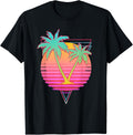 Retro Art 80s Palm Trees Vaporwave Aesthetic 90s Vaporwave Apparel Classic Poster Look