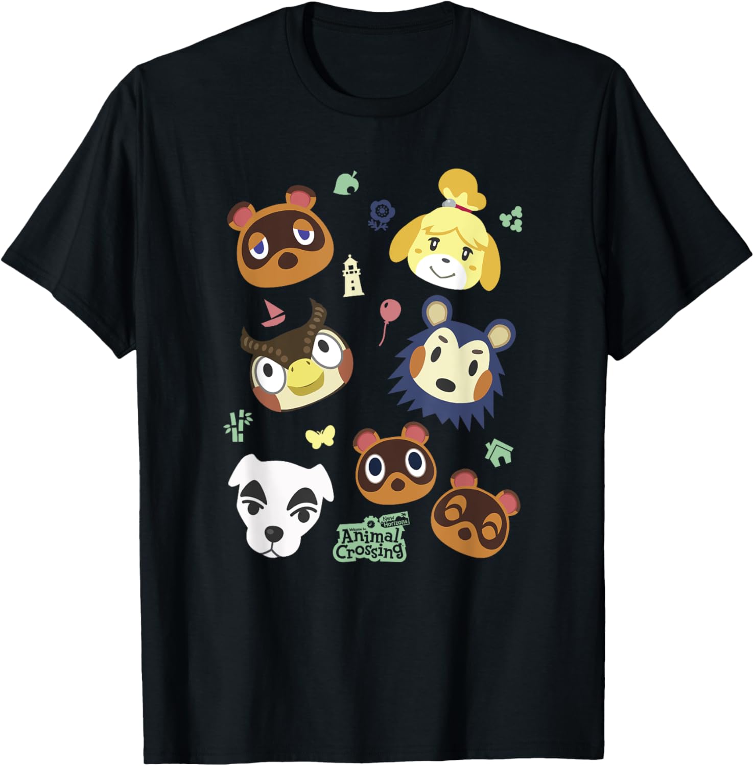 Animal Crossing Cute Pet Friends Nintendo Big Face Jumble Apparel Viral TikTok Find Hot Right Now