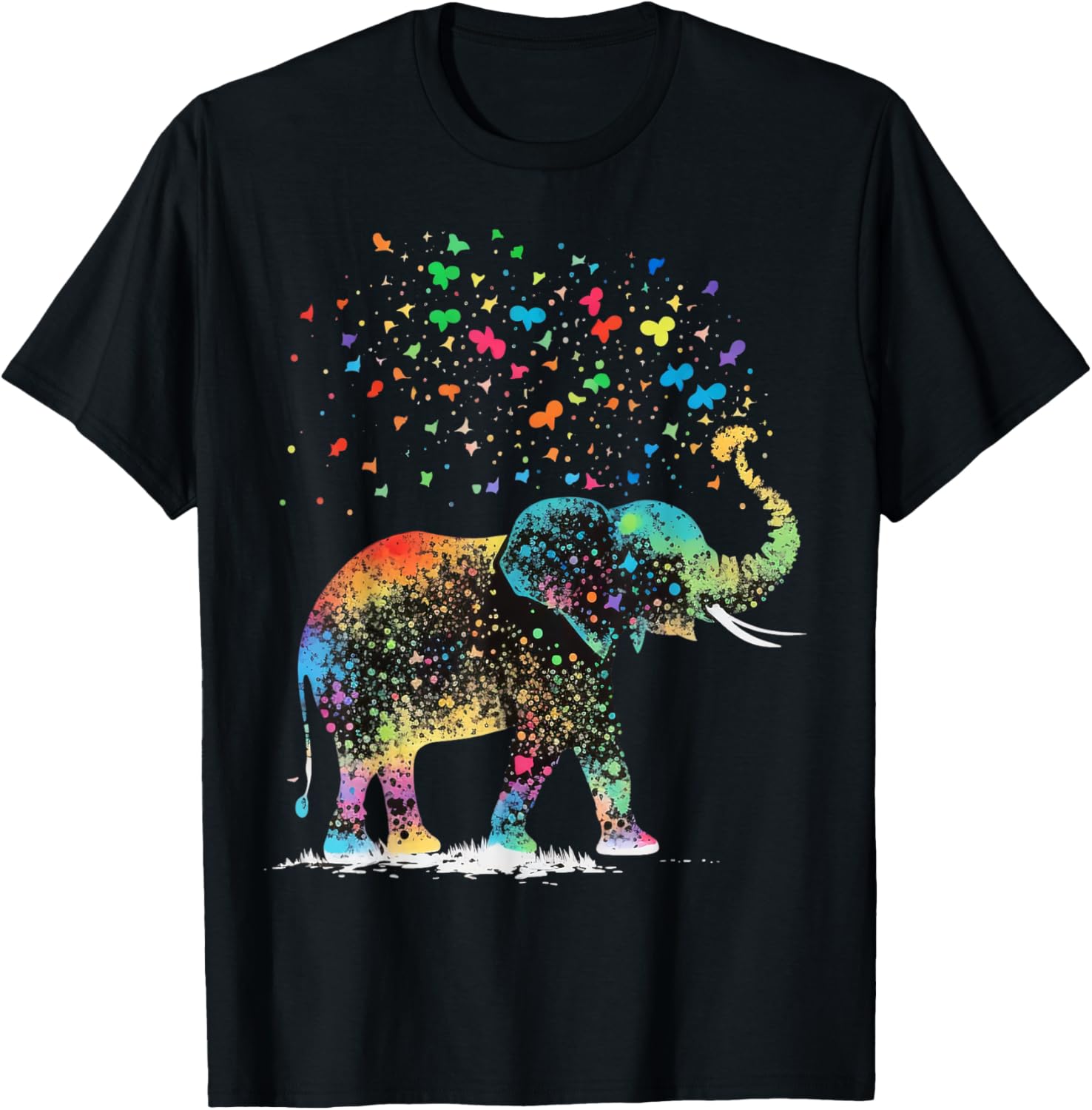 Cute Elephant Lover Animal on Elephant Apparel Premium Print Everyday Wear