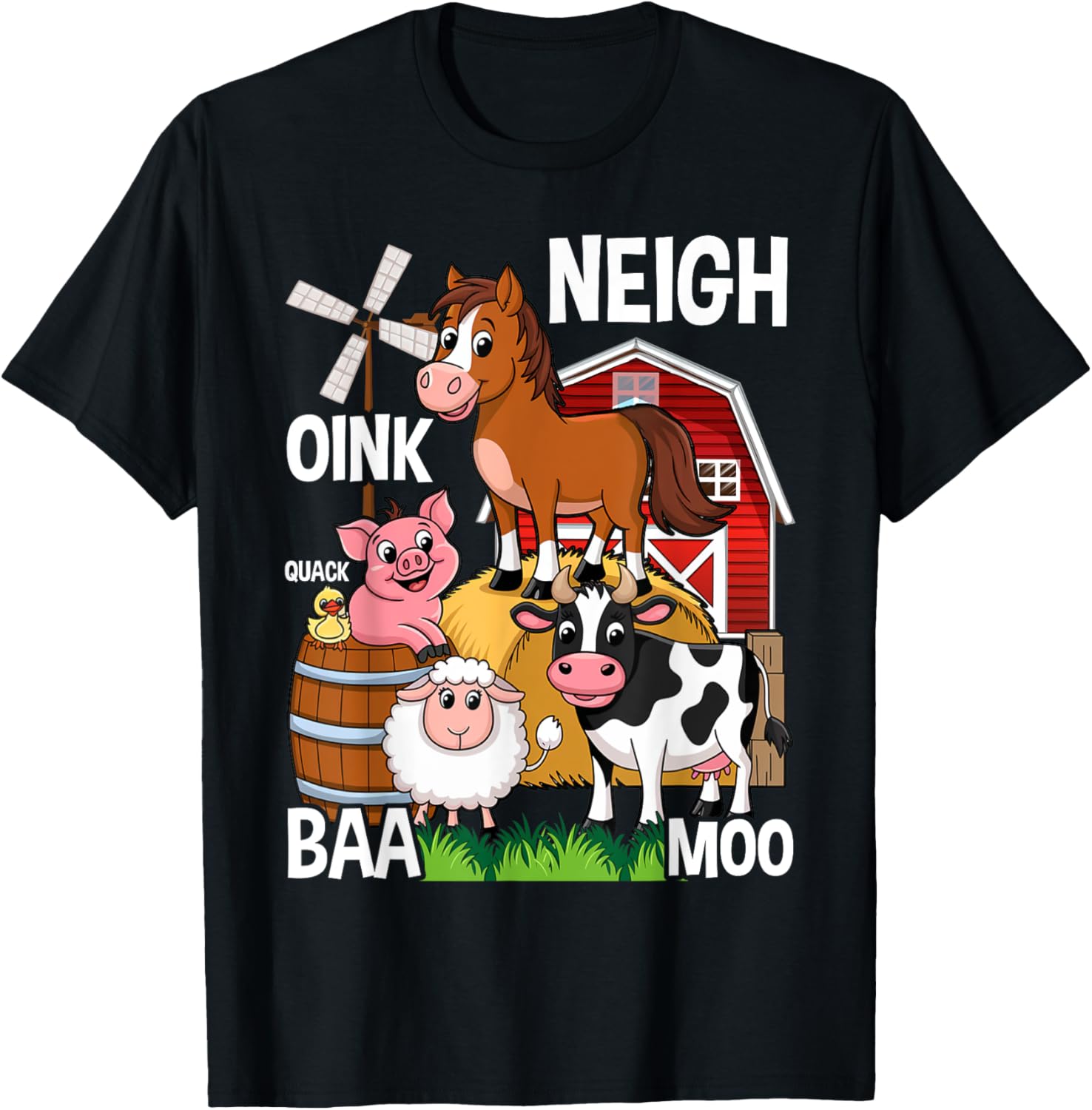 Cute Farm Animals With Sounds Apparel High Search Demand Everyday Wear