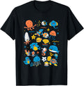 Cute Sea Animals Kids Children Ocean Creatures Clownfish Apparel Trending US Gift Ready